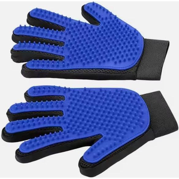 Guante de Aseo para Mascotas AALPET - Lavado y Masaje Azul