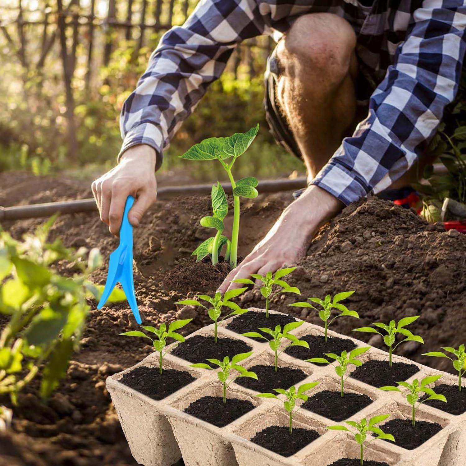 10 Paquetes Bandejas de Germinación Biodegradables Loongesho
