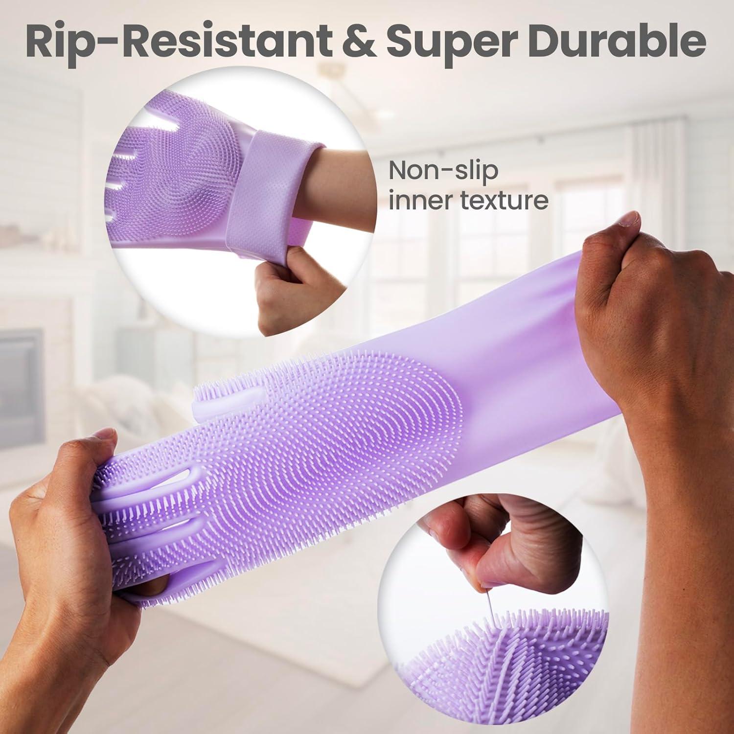 Guantes de Lavado para Perros DELOMO - Silicona Suave 1 Par