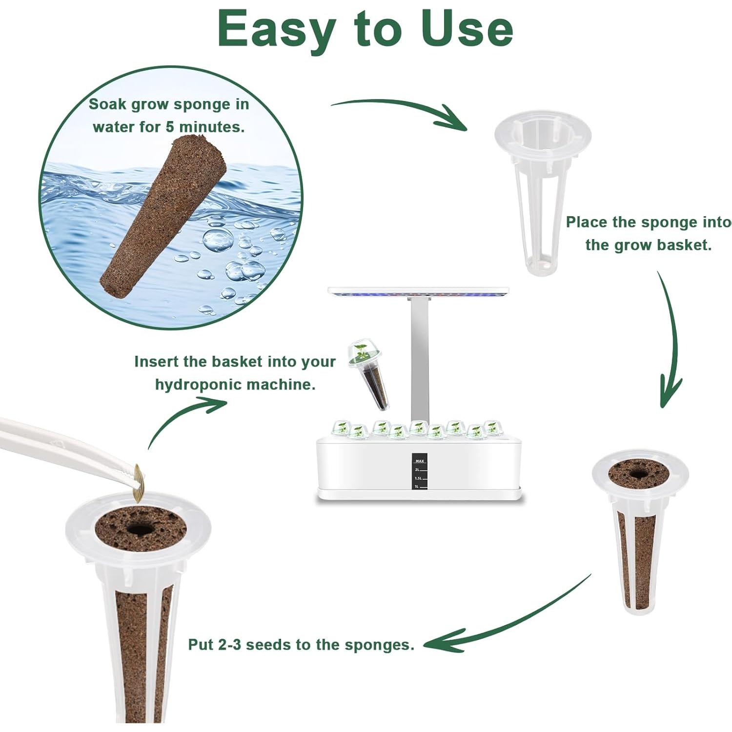 Kit de Cápsulas de Semillas de Hierbas Gourmet HiHOYA 14 Unidades