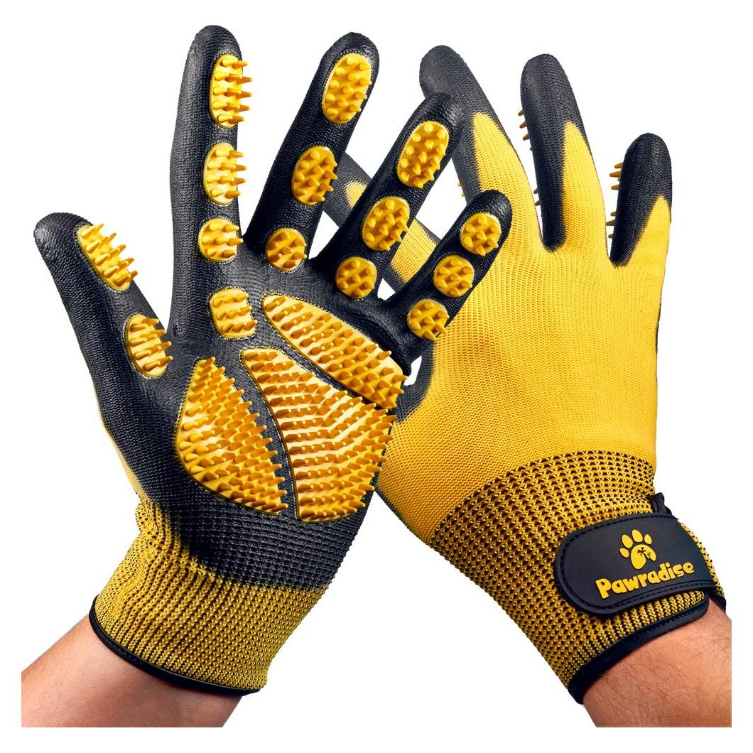 Guantes de Aseo Pawradise para Mascotas - Eliminador de Pelo
