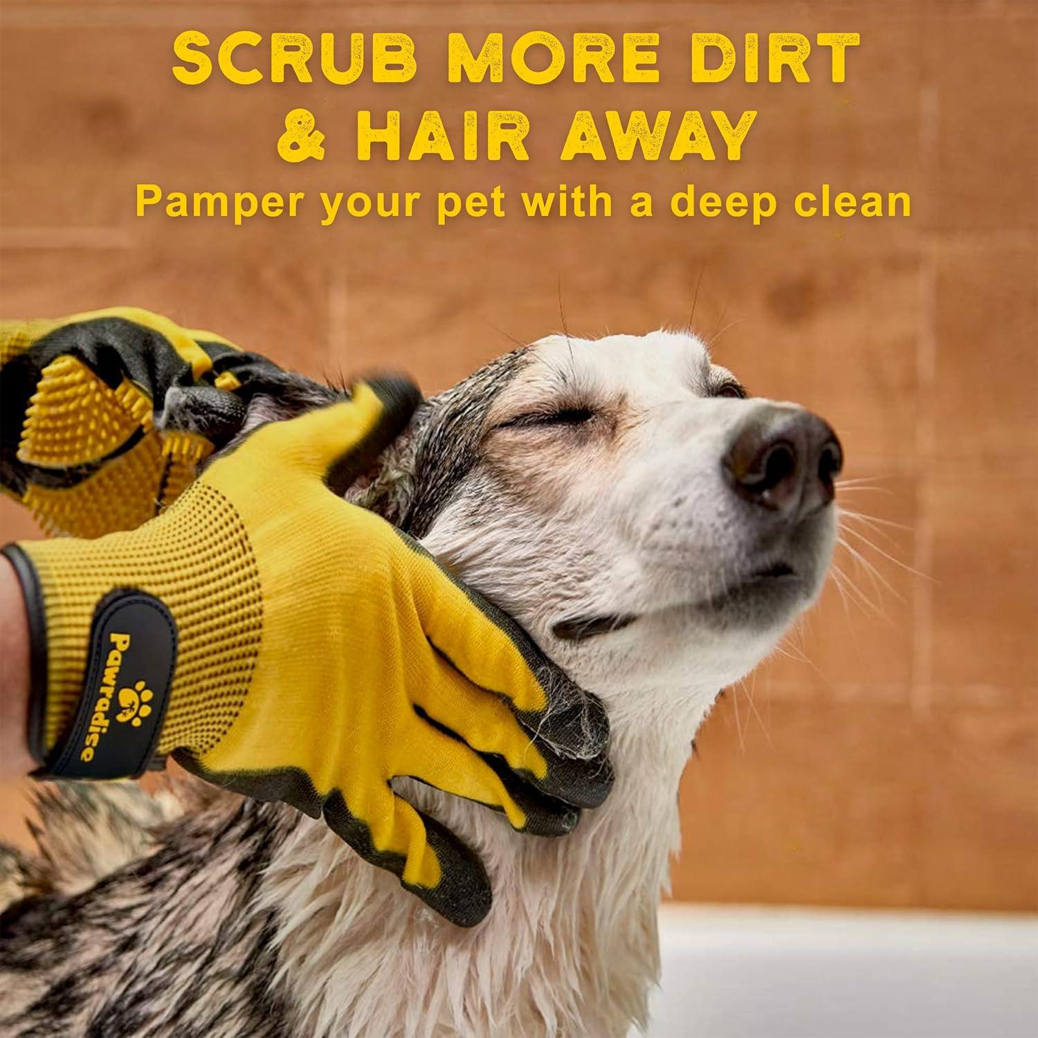 Guantes de Aseo Pawradise para Mascotas - Eliminador de Pelo