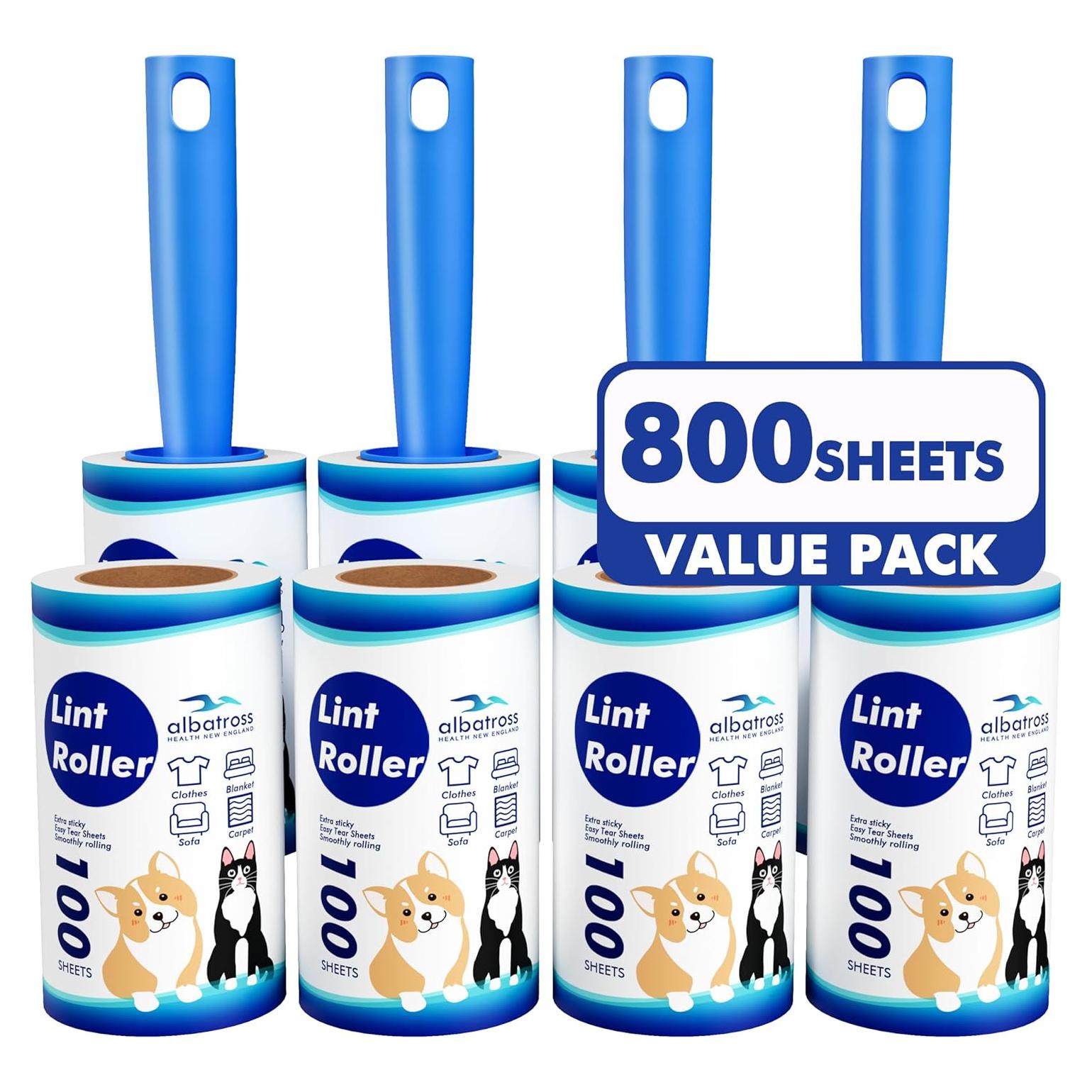 Rodillos Adhesivos para Pelo de Mascotas Albatross 800 Hojas
