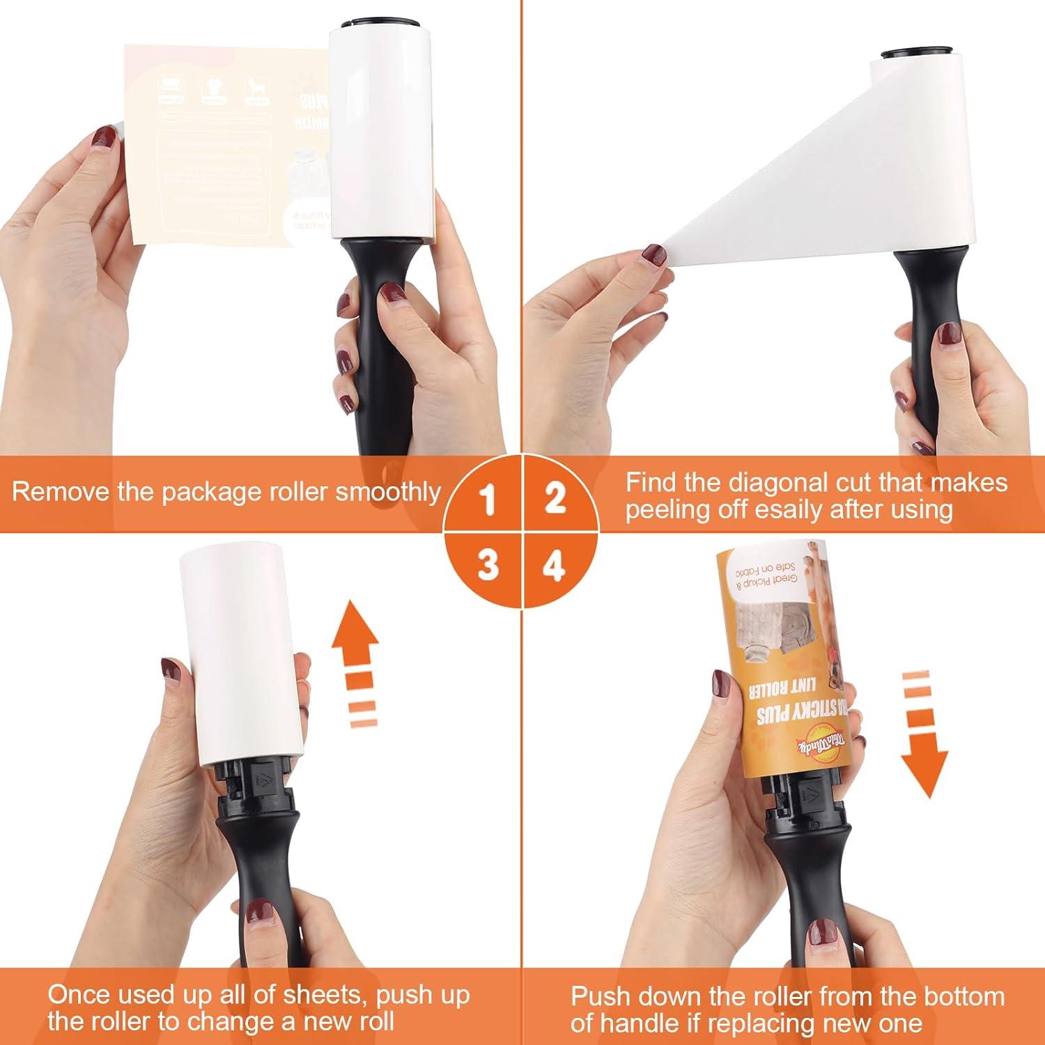 Rodillo de Pelusa WulaWindy 240 Hojas para Pelo de Mascotas