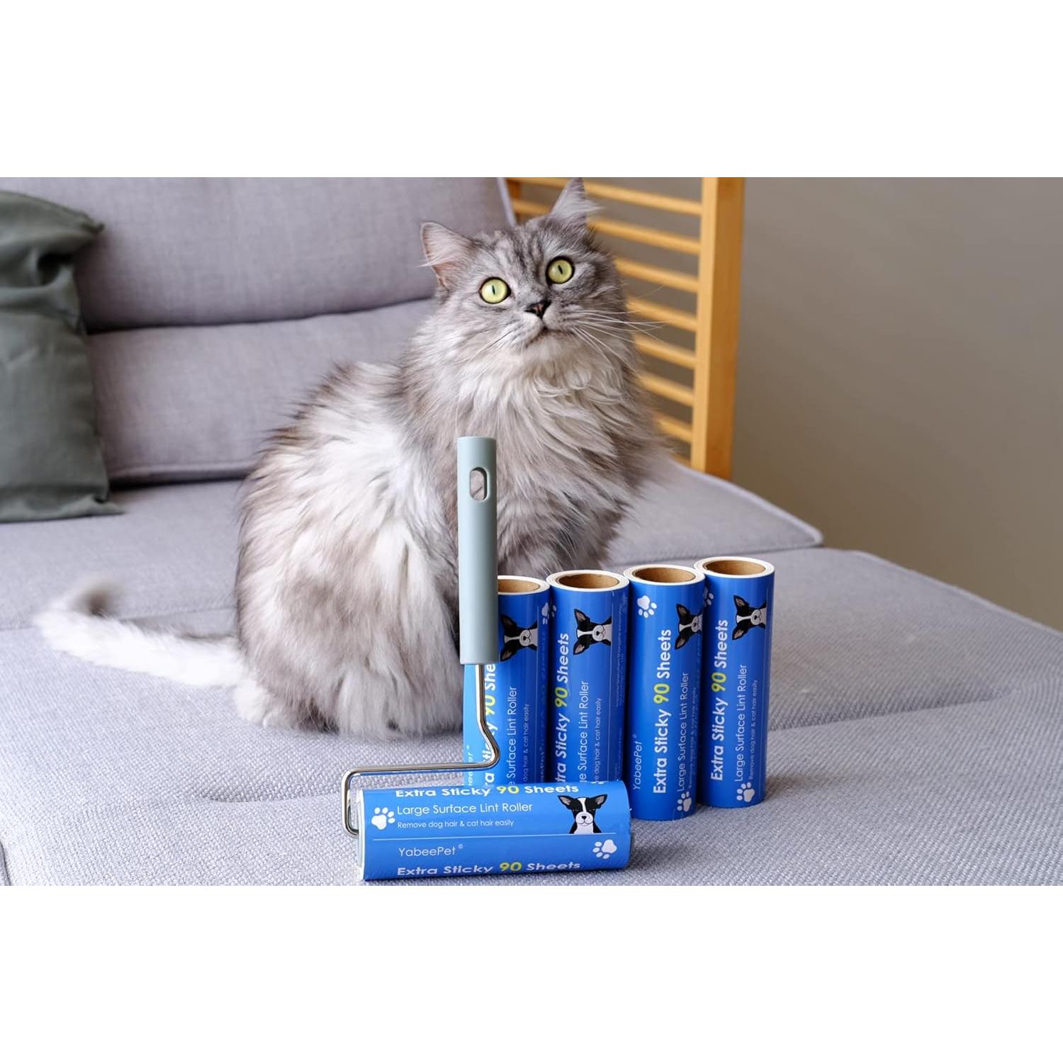 Rodillo Quitapelusas YabeePet 16cm Extra Pegajoso 270 Hojas