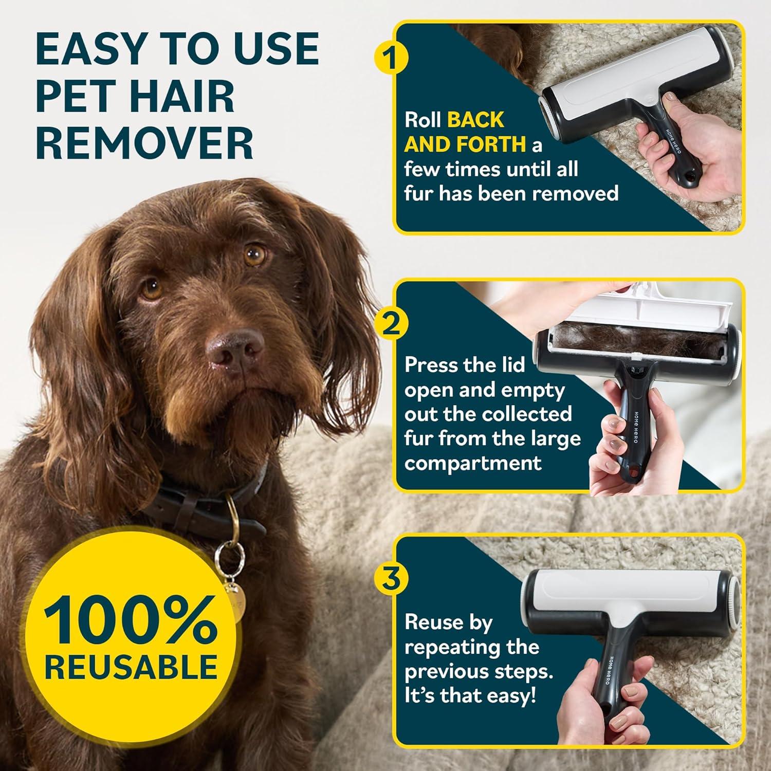 Removedor de Pelo de Mascota Home Hero - 2 Pzs Reutilizables