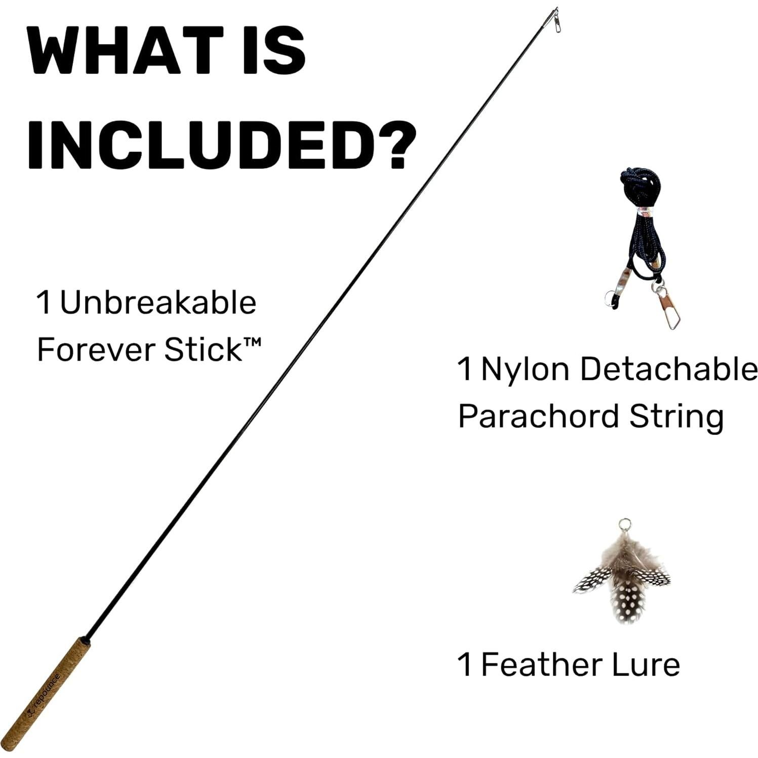 Bastón Eterno Repounce - Varita de Juguete para Gatos 91.4 cm