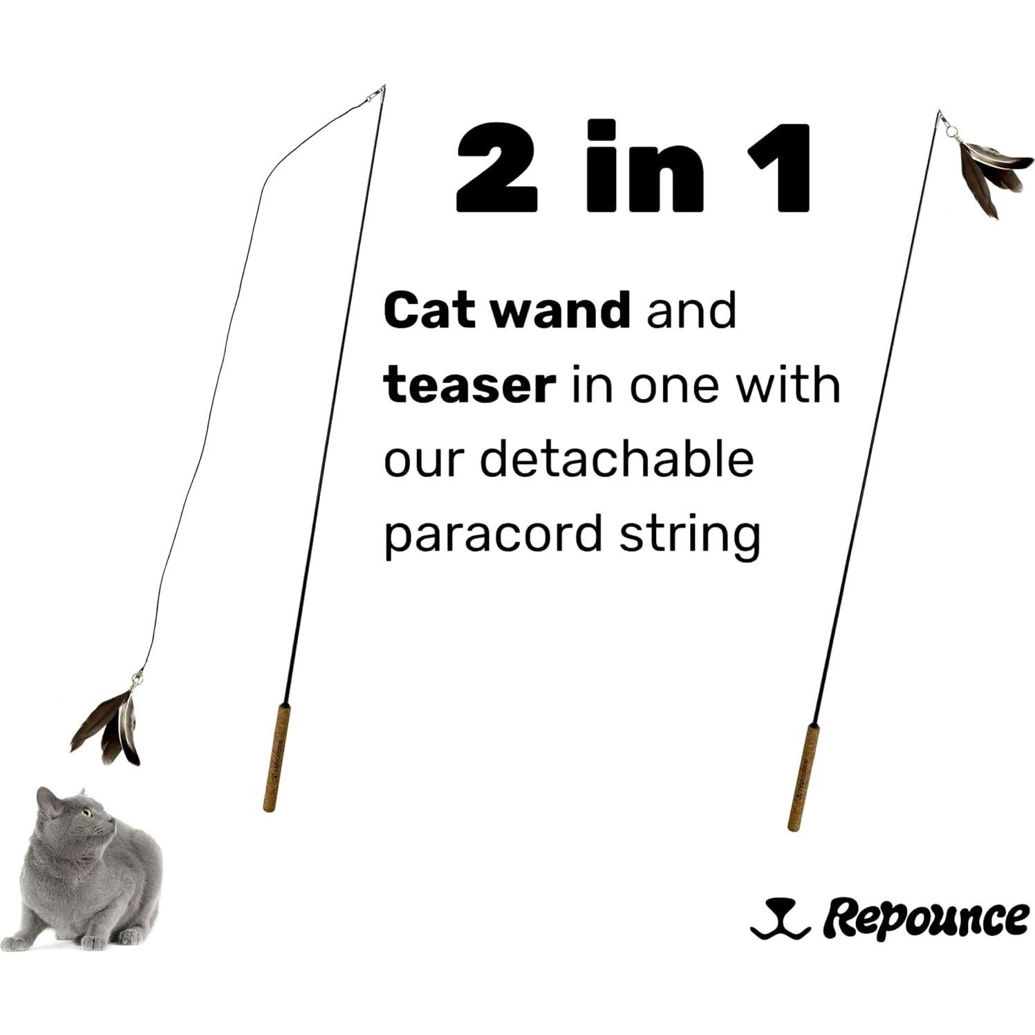 Bastón Eterno Repounce - Varita de Juguete para Gatos 91.4 cm