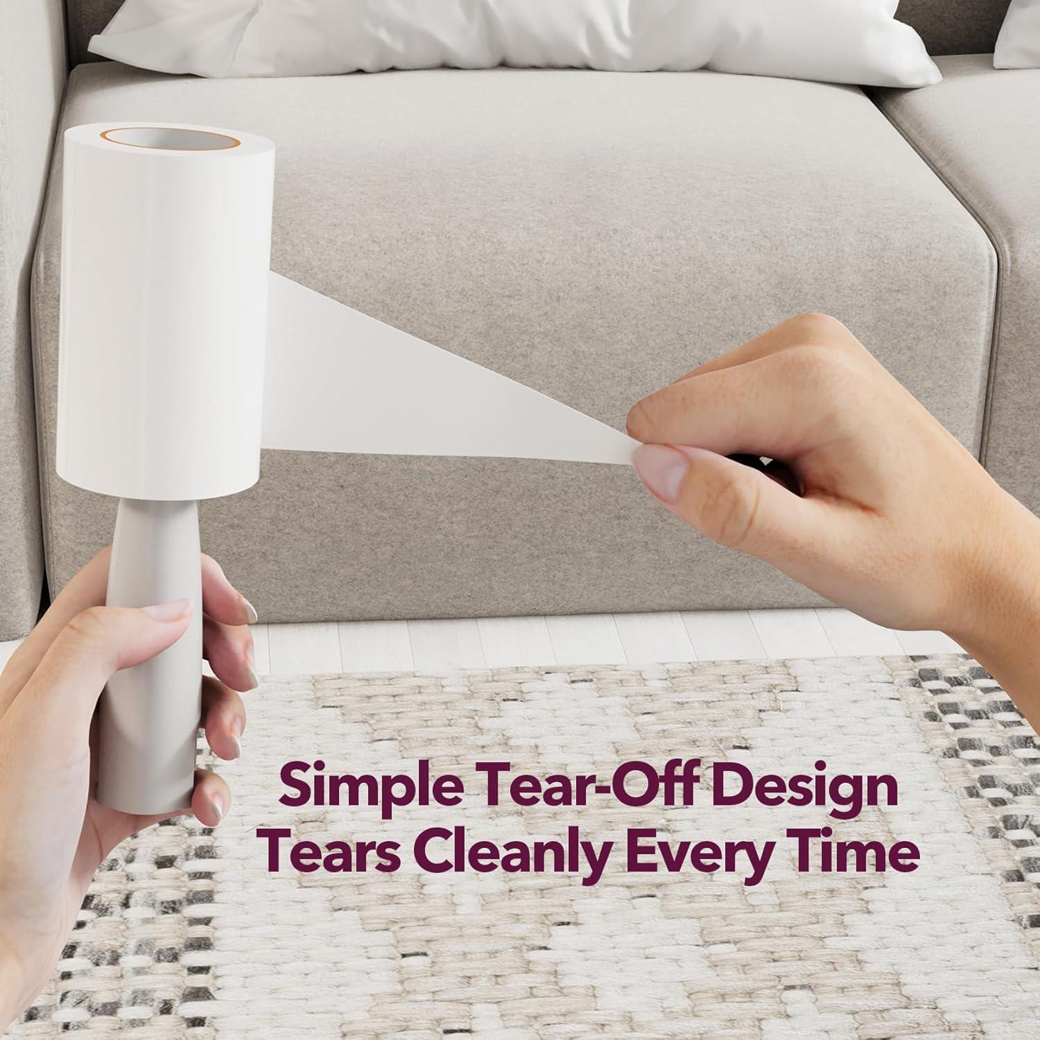 Rodillos Adhesivos para Pelo de Mascotas MEIQIHOME 550 Hojas