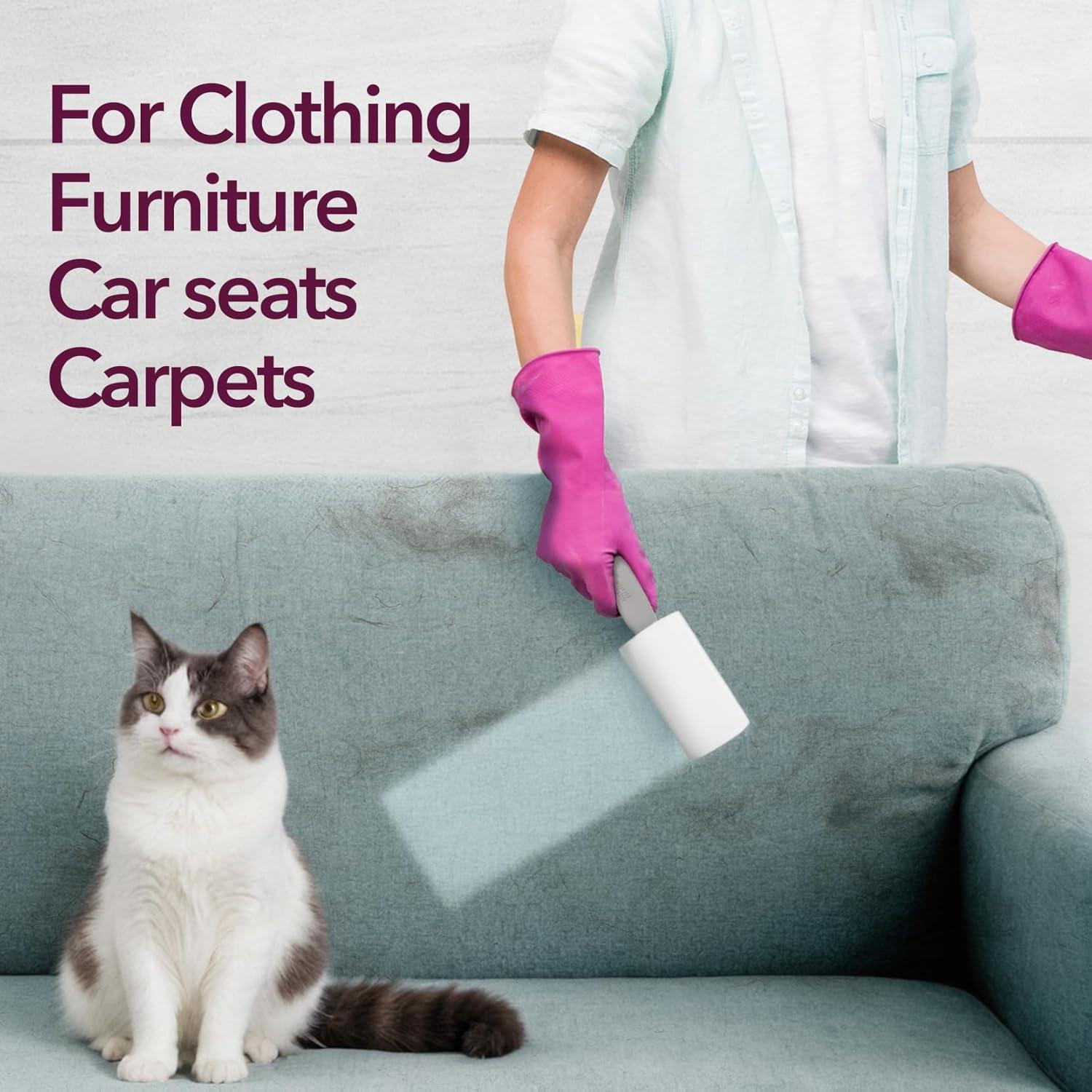 Rodillos Adhesivos para Pelo de Mascotas MEIQIHOME 550 Hojas