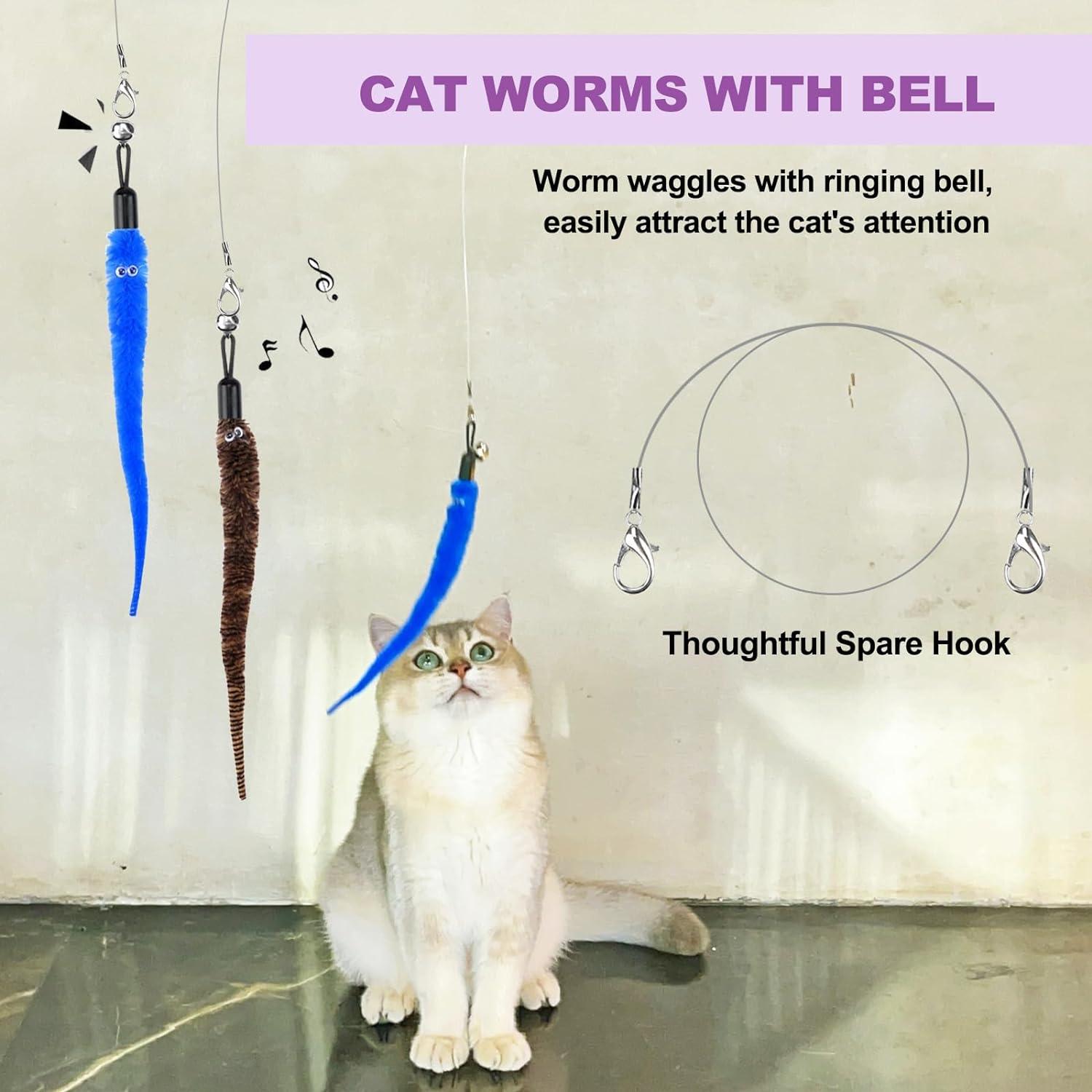 Juguete Interactivo para Gatos ZeyZoo 11PCS Varitas y Accesorios