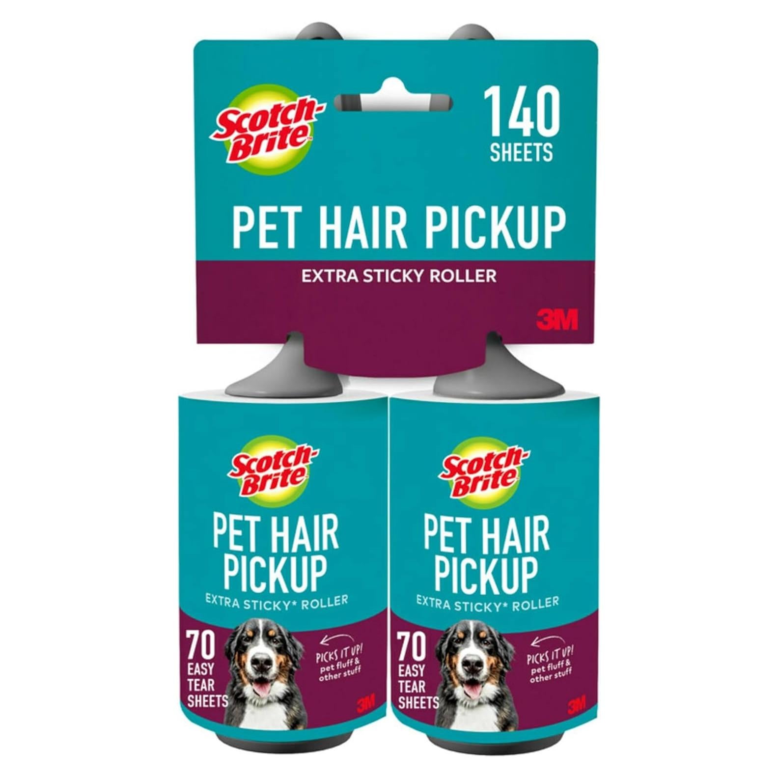 Rodillo Adhesivo Extra Pegajoso Scotch-Brite 2 Rodillos 140 Hojas