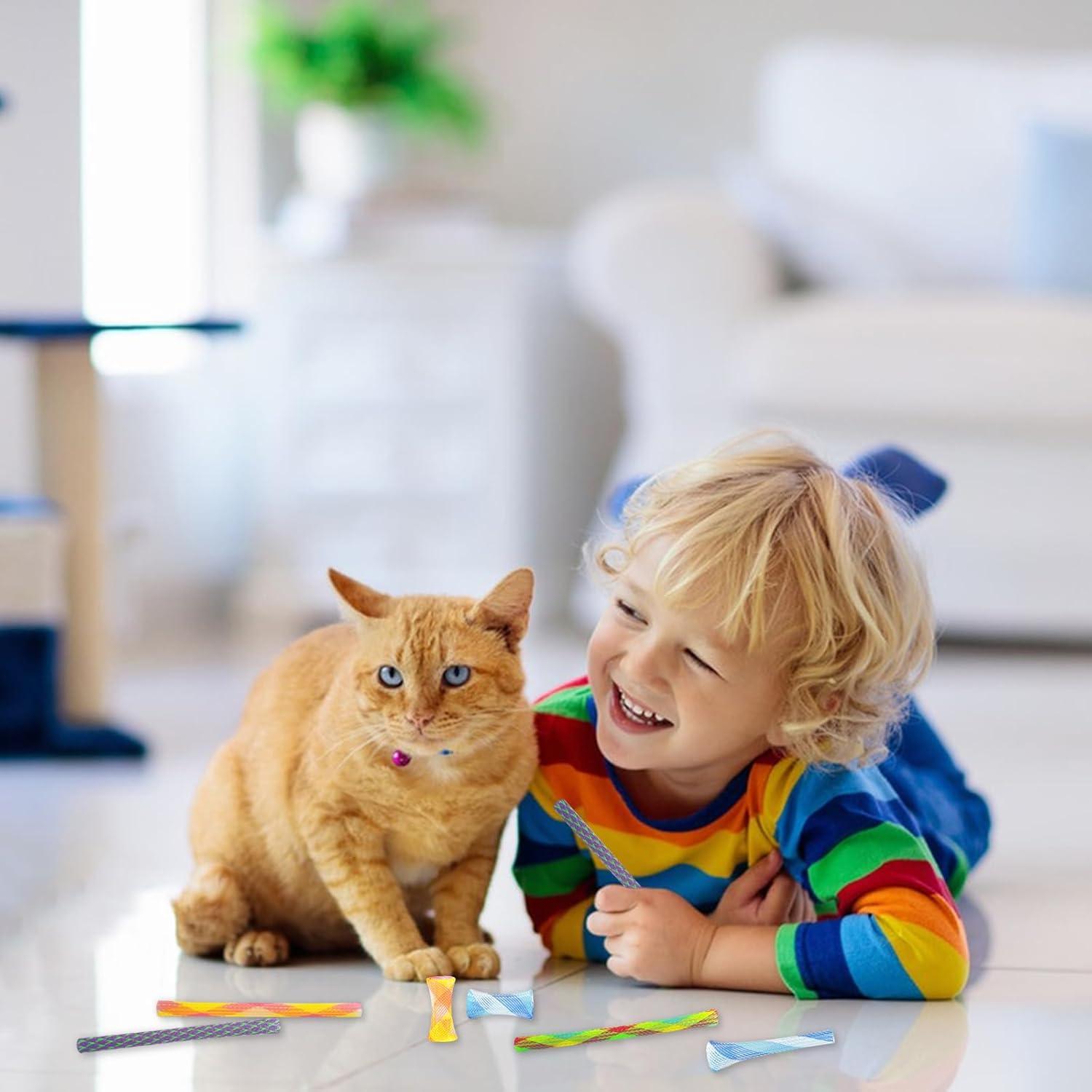 Juguetes Interactivos para Gatos Andiker 10 Piezas Multicolor