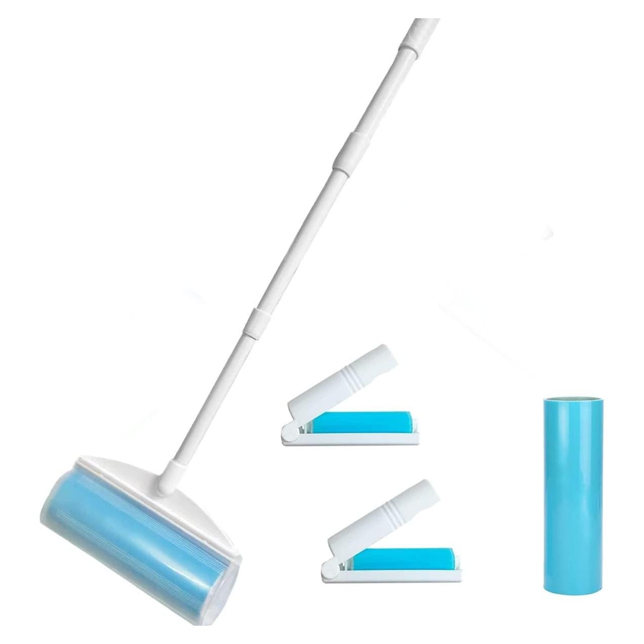 Rodillo de Pelusa Reutilizable CALMTEE 20.32 cm con Mango Extensible 91.44 cm