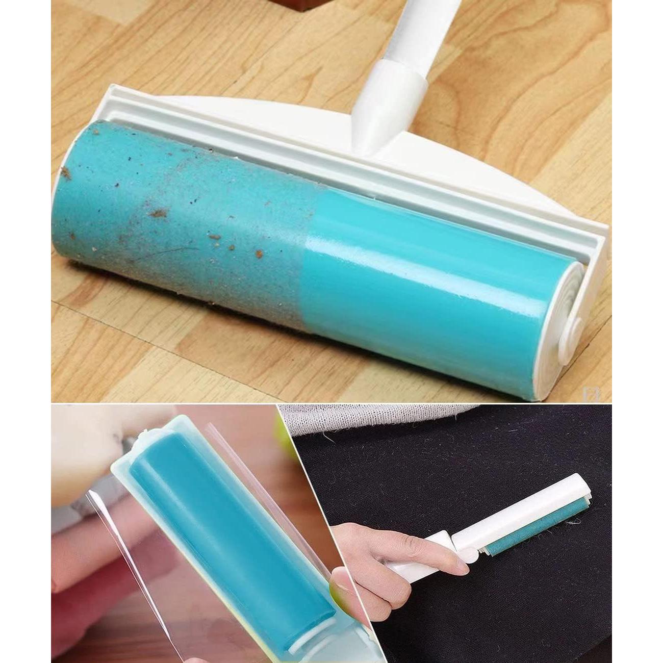 Rodillo de Pelusa Reutilizable CALMTEE 20.32 cm con Mango Extensible 91.44 cm