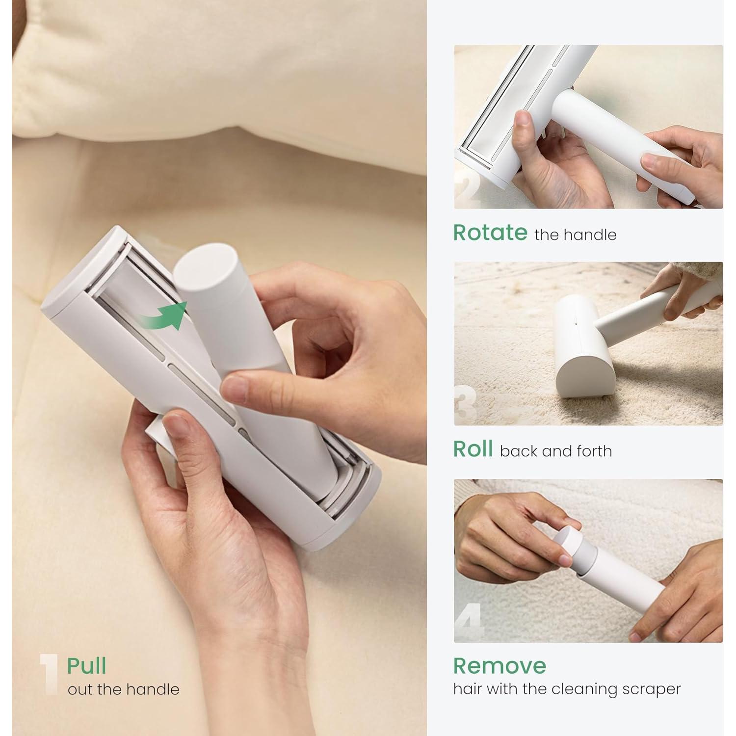 Removedor de Pelo de Mascota dancemoon MoonRoller 19.2x6cm