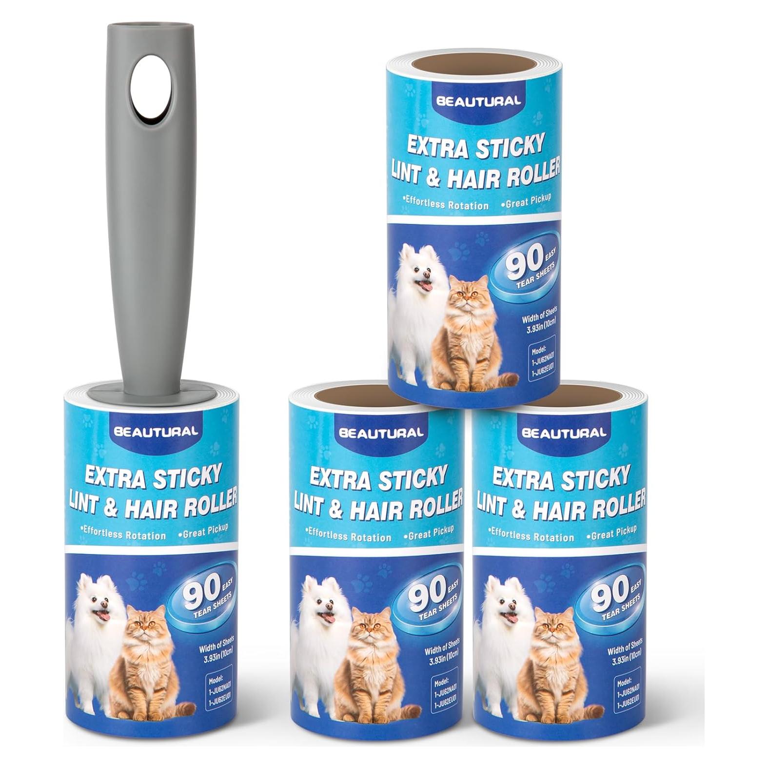 Rodillo para Pelusa BEAUTURAL 360 Hojas Extra Pegajoso