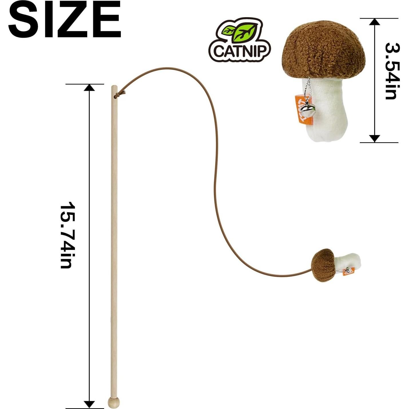 Juguete de Varita para Gatos TTCAT con Catnip - 40 cm