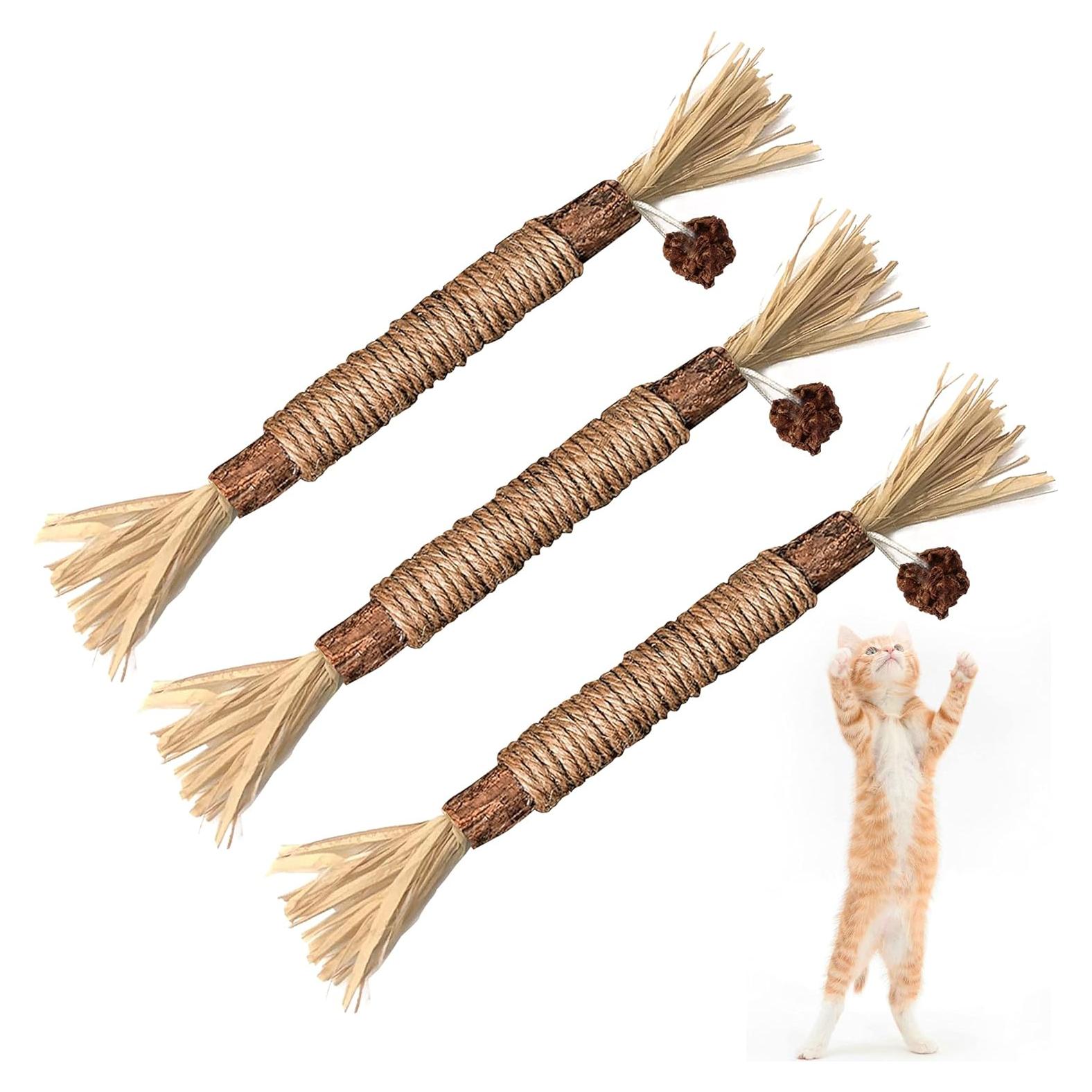 Juguetes de Masticar para Gatos BAWAN - Silvervine 3PCS