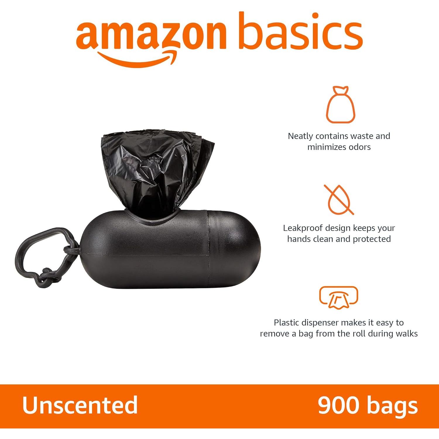 Bolsas de Excremento para Perros Amazon Basics 900 Unidades