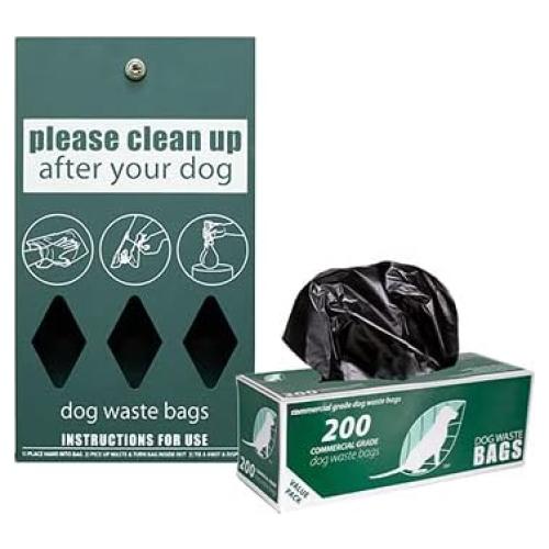 Estación de Desechos para Perros ZERO WASTE USA - Aluminio Verde Mate