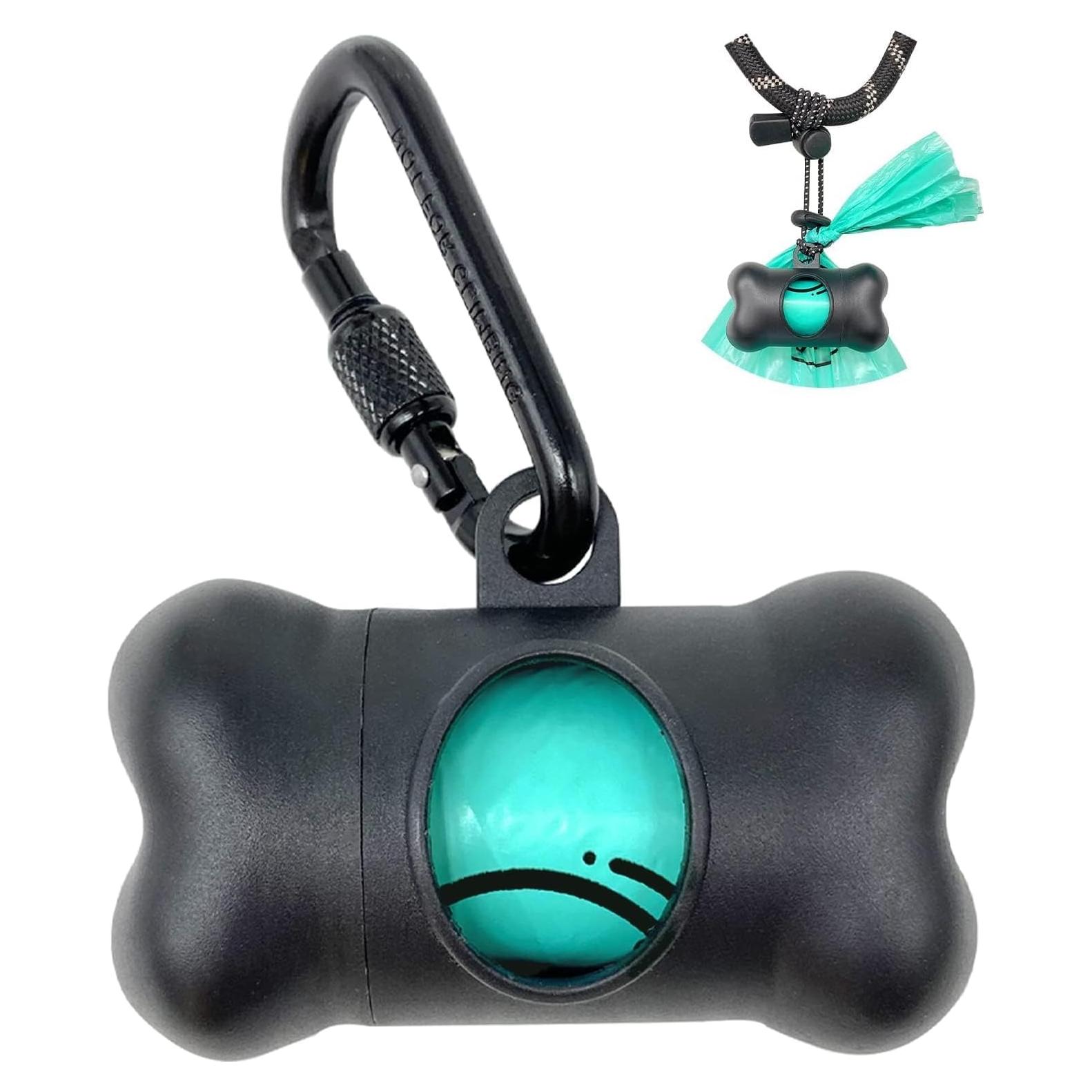 Dispensador de Bolsas para Excremento de Perro YUCHIYA Negro