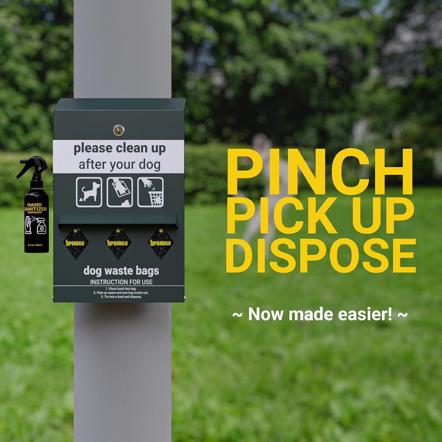 Estación de Desechos para Perros UPGORILO con 600 Bolsas