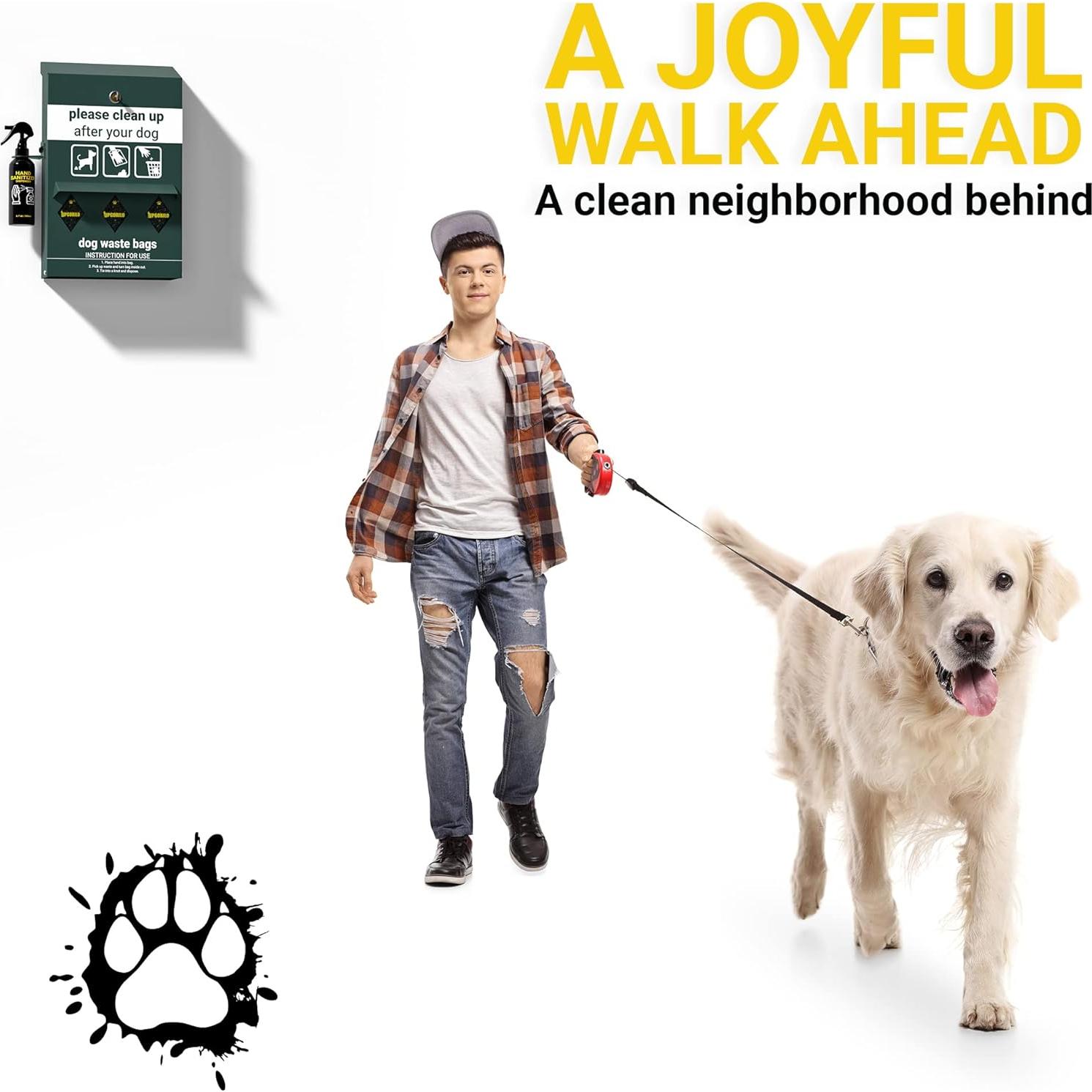 Estación de Desechos para Perros UPGORILO con 600 Bolsas