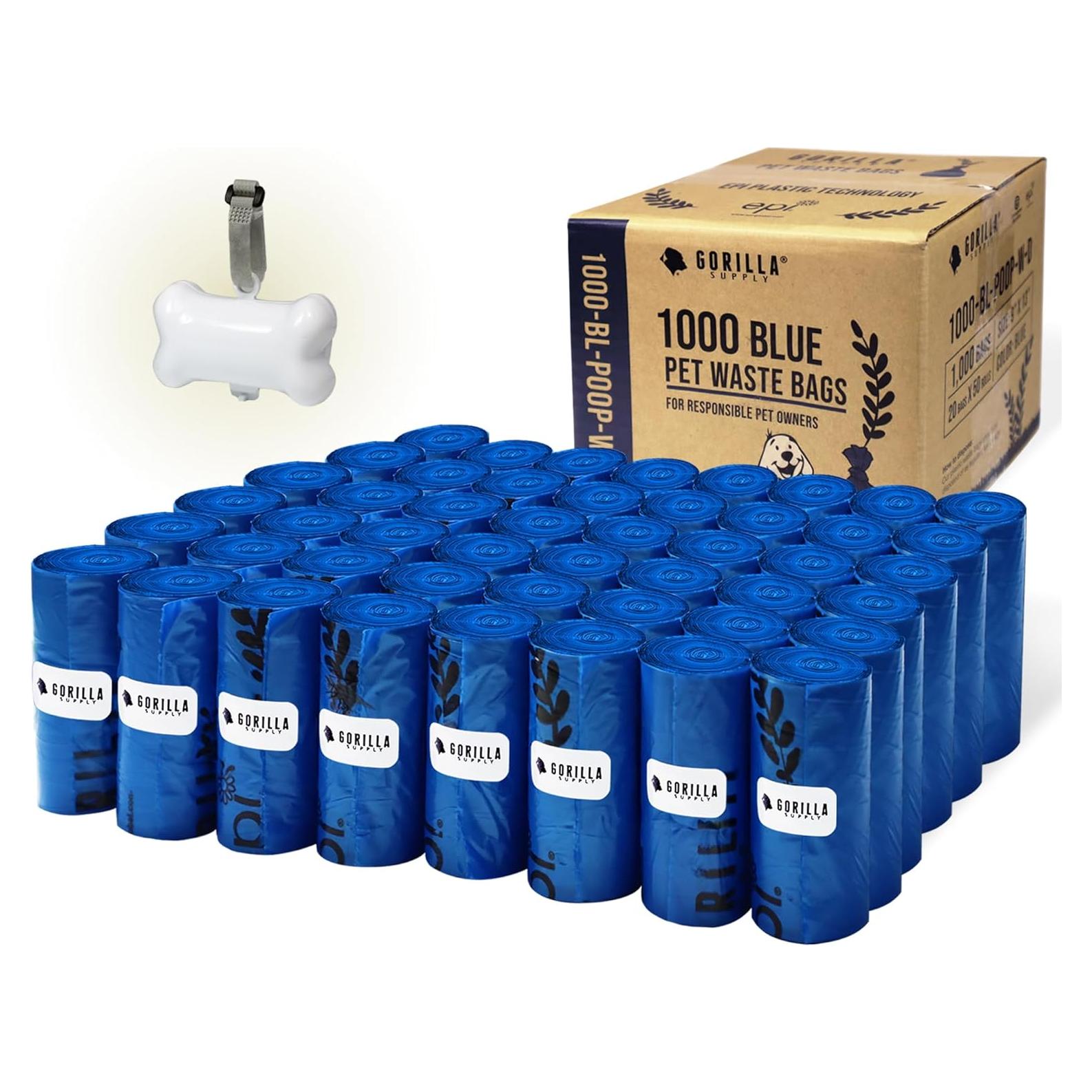 Bolsas de Desechos para Perros GORILLA SUPPLY 1000 Unidades 23x33cm