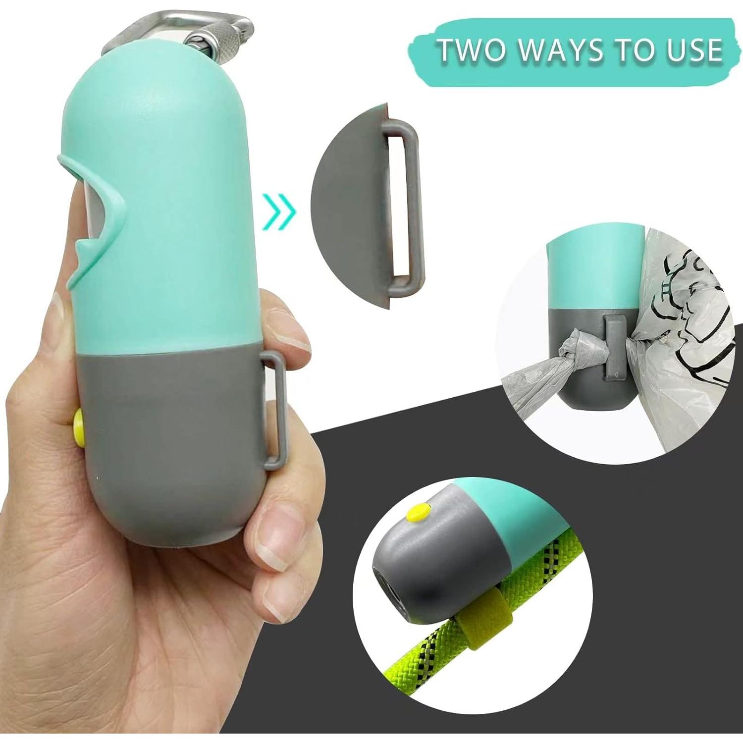 Dispensador de Bolsa de Excremento para Perro YUCHIYA LED Azul