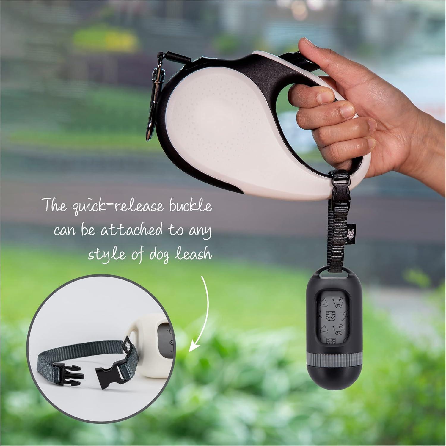 Dispensador de bolsas para excremento SVD.PET - Negro, 15 bolsas incluidas