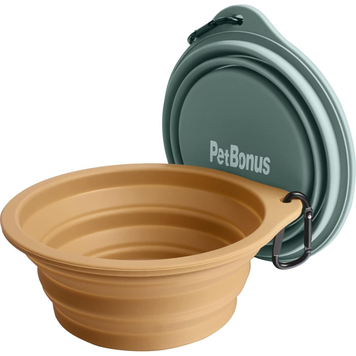 Cuencos de Silicona Colapsables PetBonus 2-Pack 591 ml