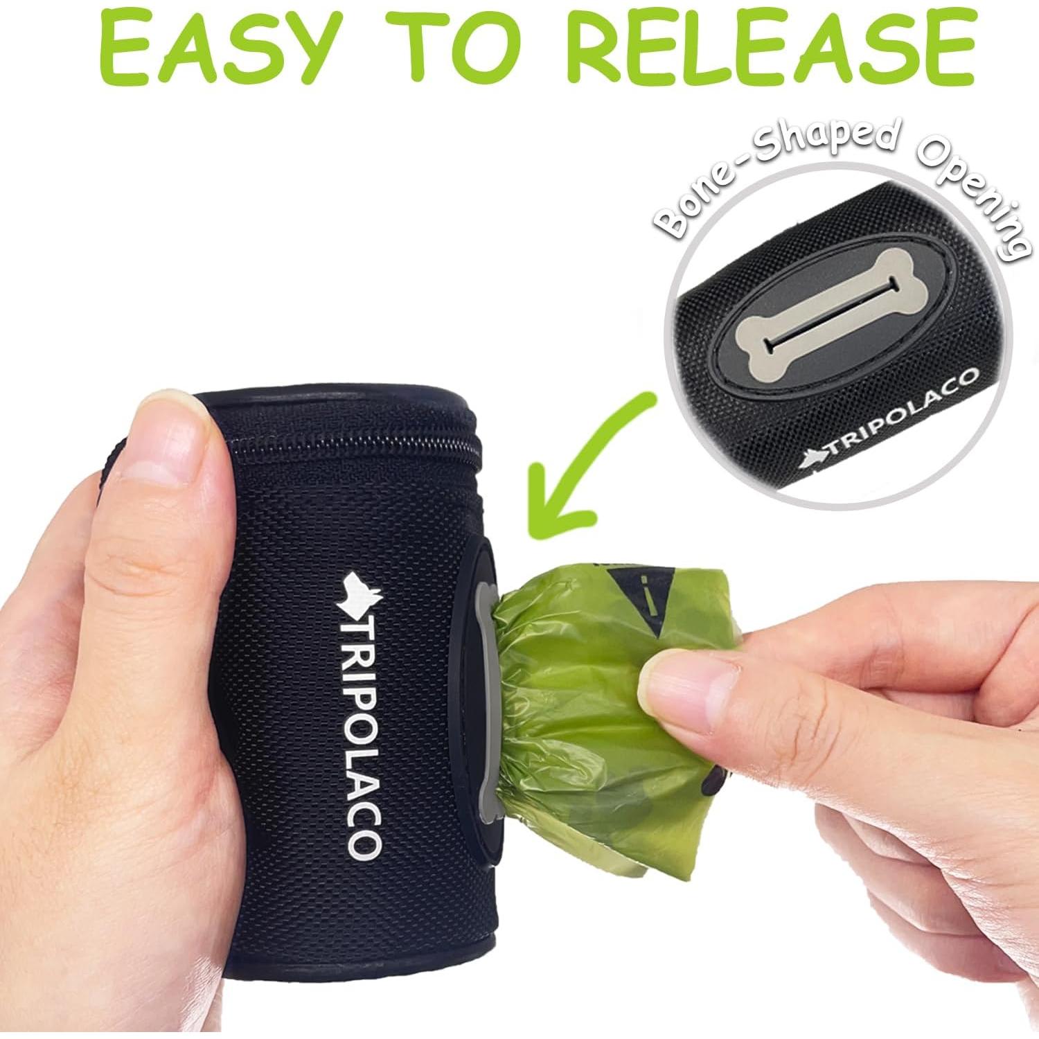Dispensador de bolsas de caca de perro TRIPOLACO con clip