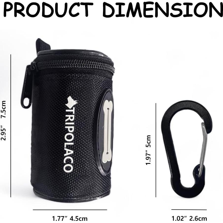 Dispensador de bolsas de caca de perro TRIPOLACO con clip