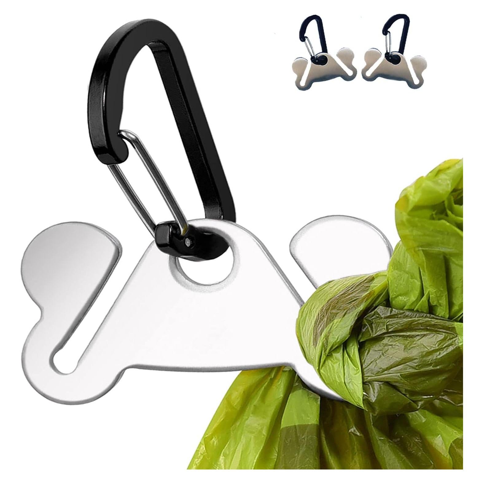 Soporte para Bolsas de Excremento de Perro Hilihali - 2 Piezas Metal