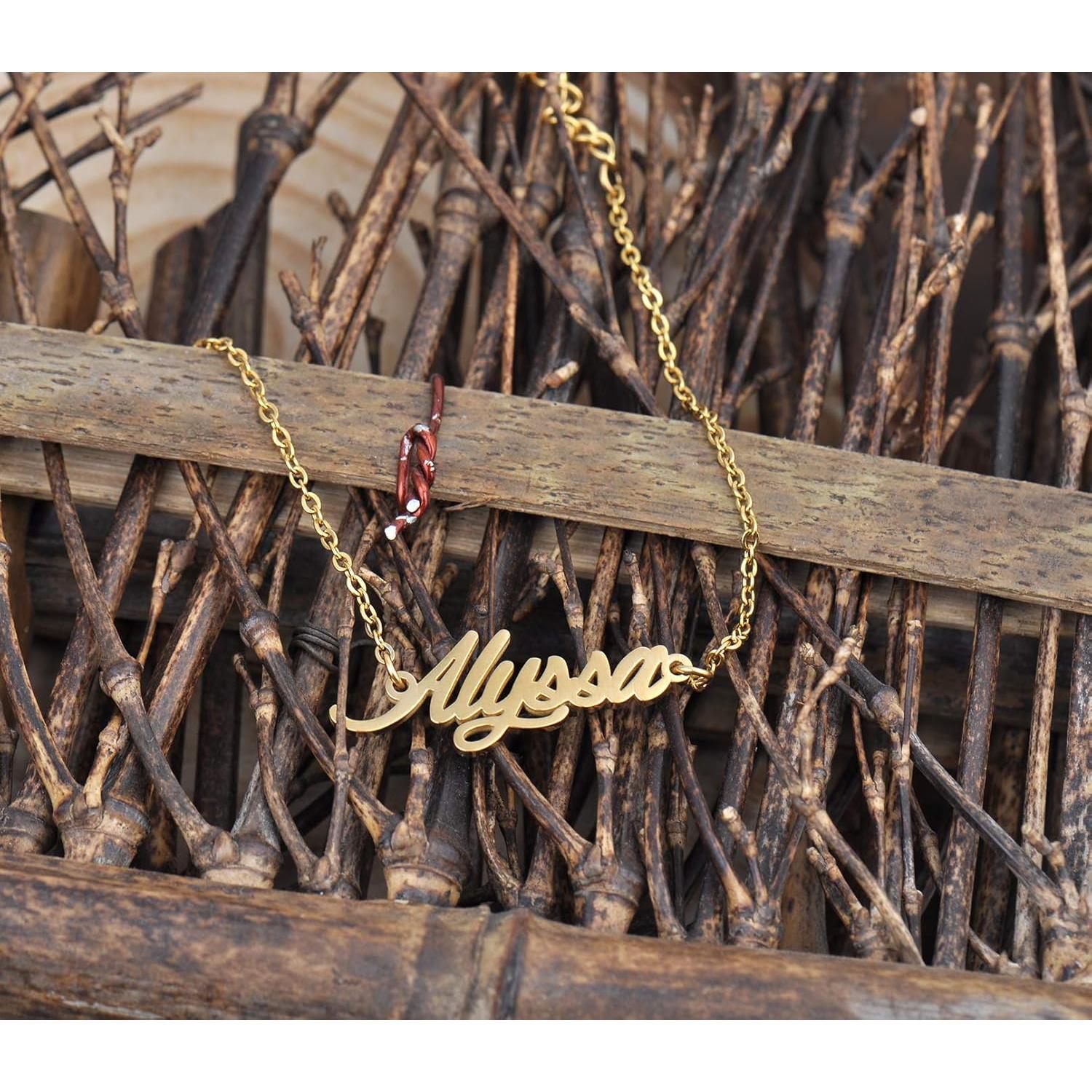 Collar Personalizado HUAN XUN 40.6 cm Acero Inoxidable