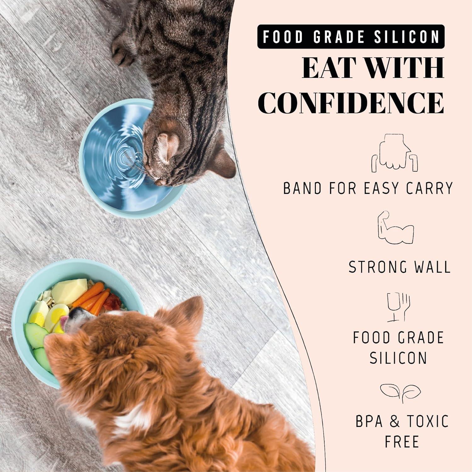 Cuencos de Viaje para Perros AVERYDAY 2-en-1 0.29L y 0.57L