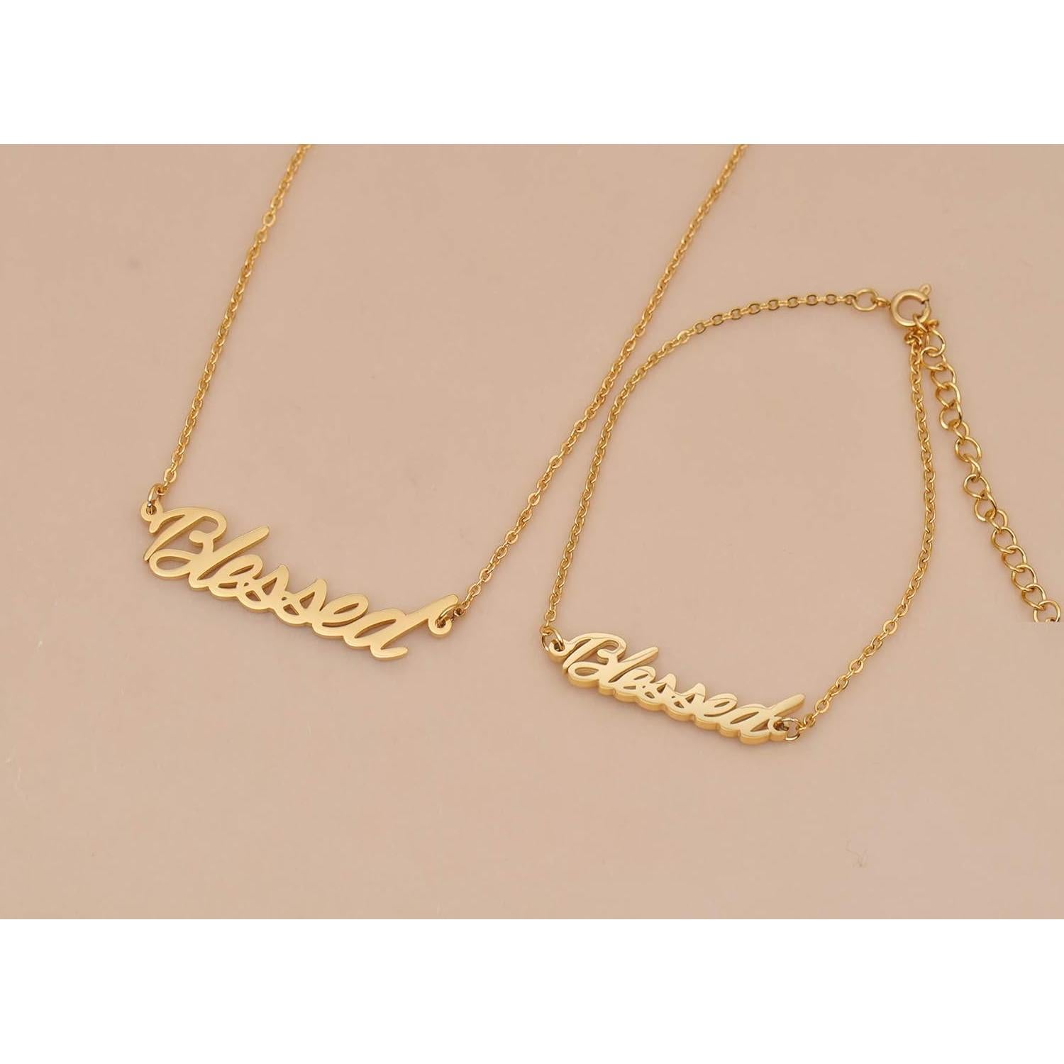 Collar HuanXun Te Quiero Mamá Hija 40.6 cm Dorado