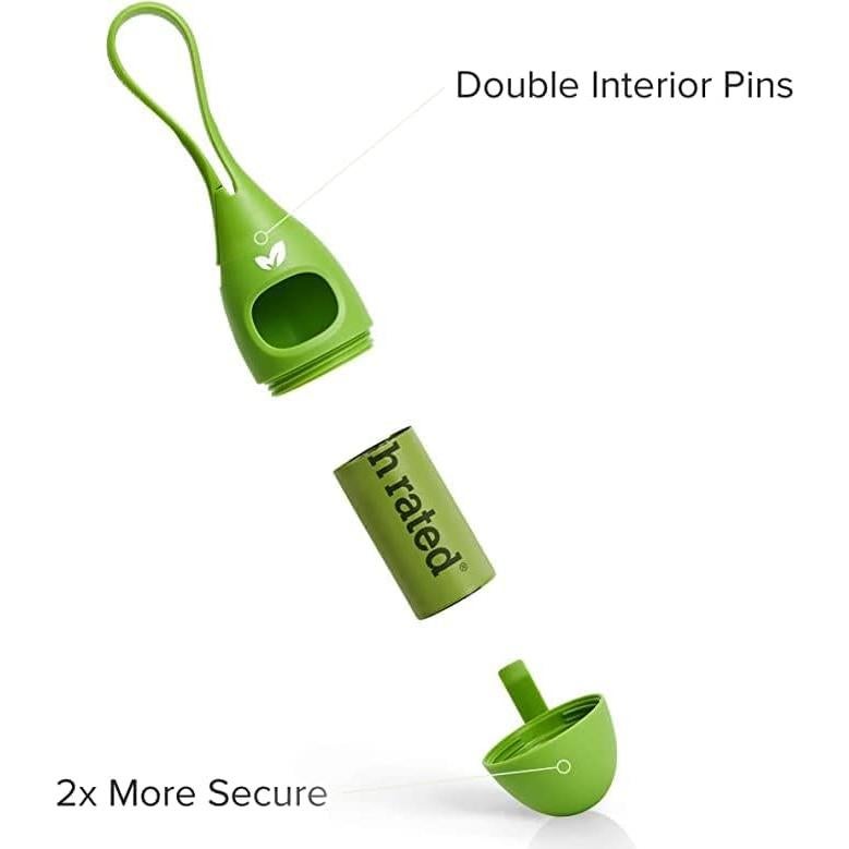 Dispensador de bolsas de excremento Earth Rated con 15 bolsas