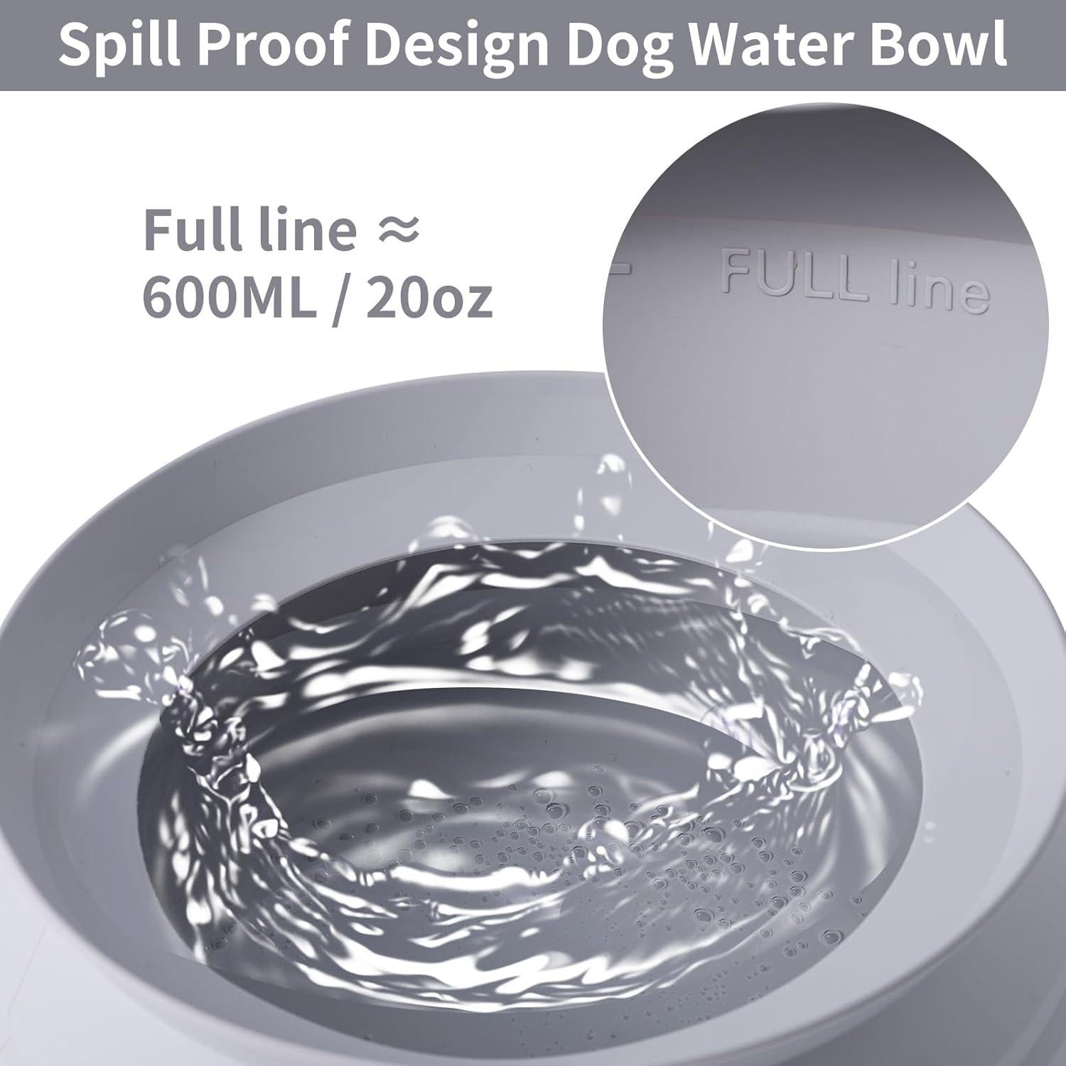 Tazón de Agua Plegable SLSON para Perros a Prueba de Derrames