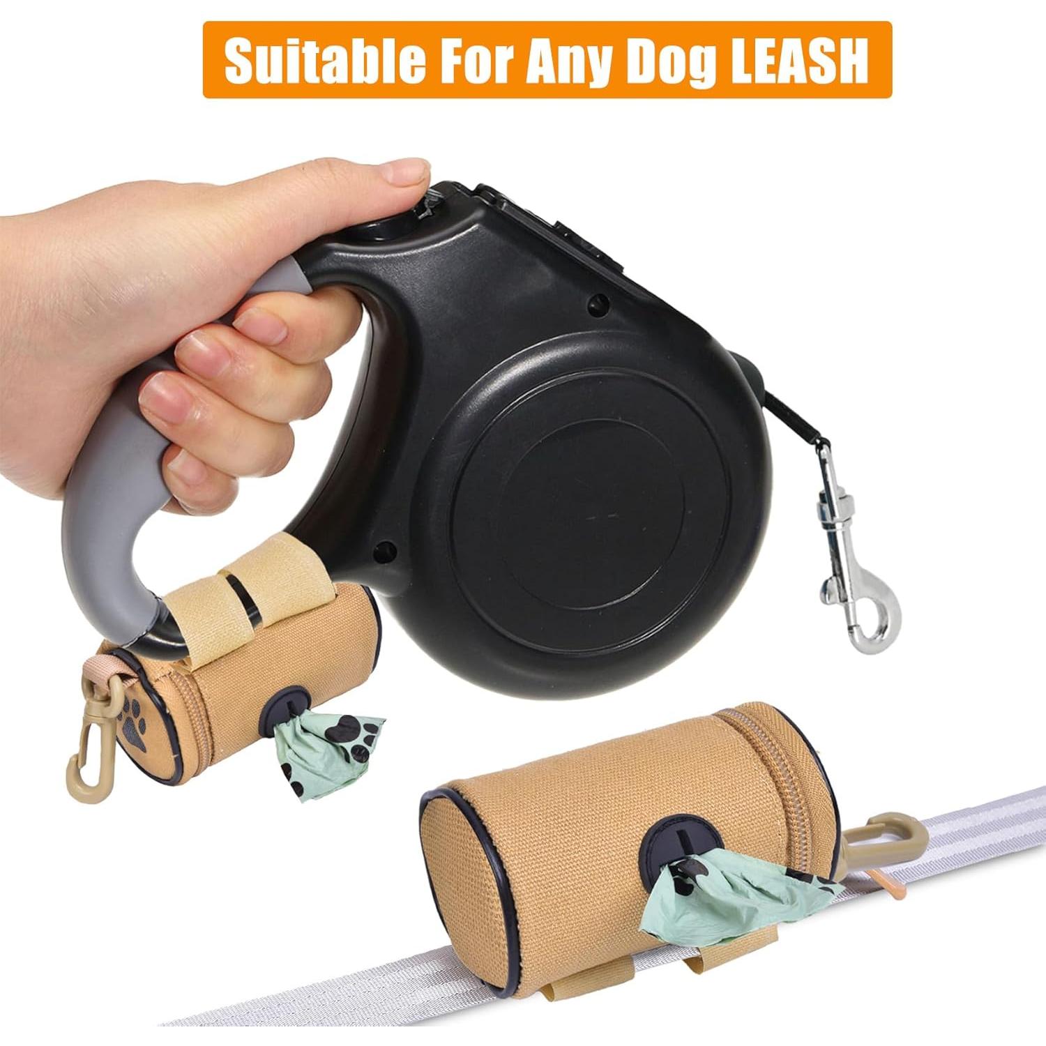 Dispensador de bolsas de caca de perro Hilihali con soporte