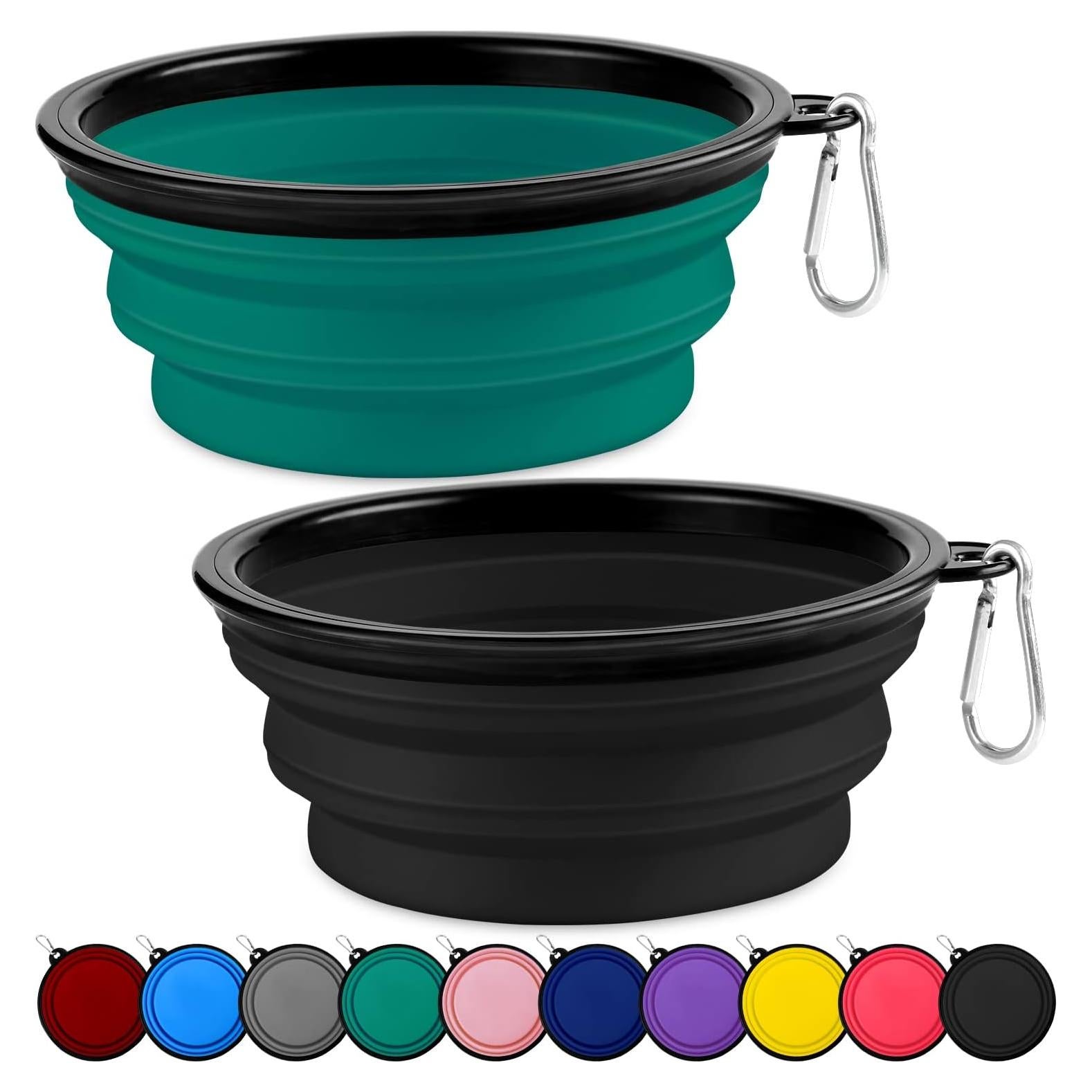 Cuencos Plegables para Perros Paercute - 2 Unidades Grandes