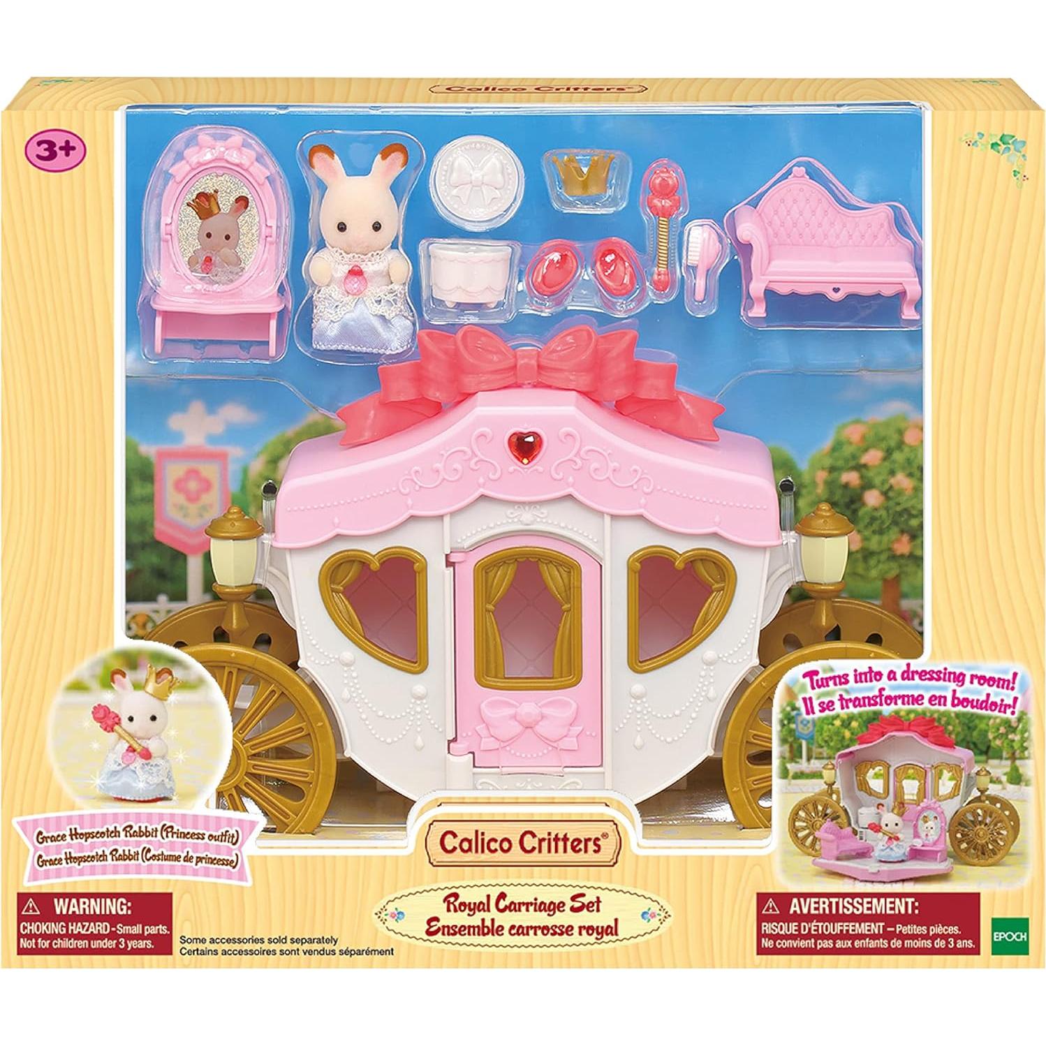 Juego de Carruaje Real Calico Critters con Bebé y Accesorios