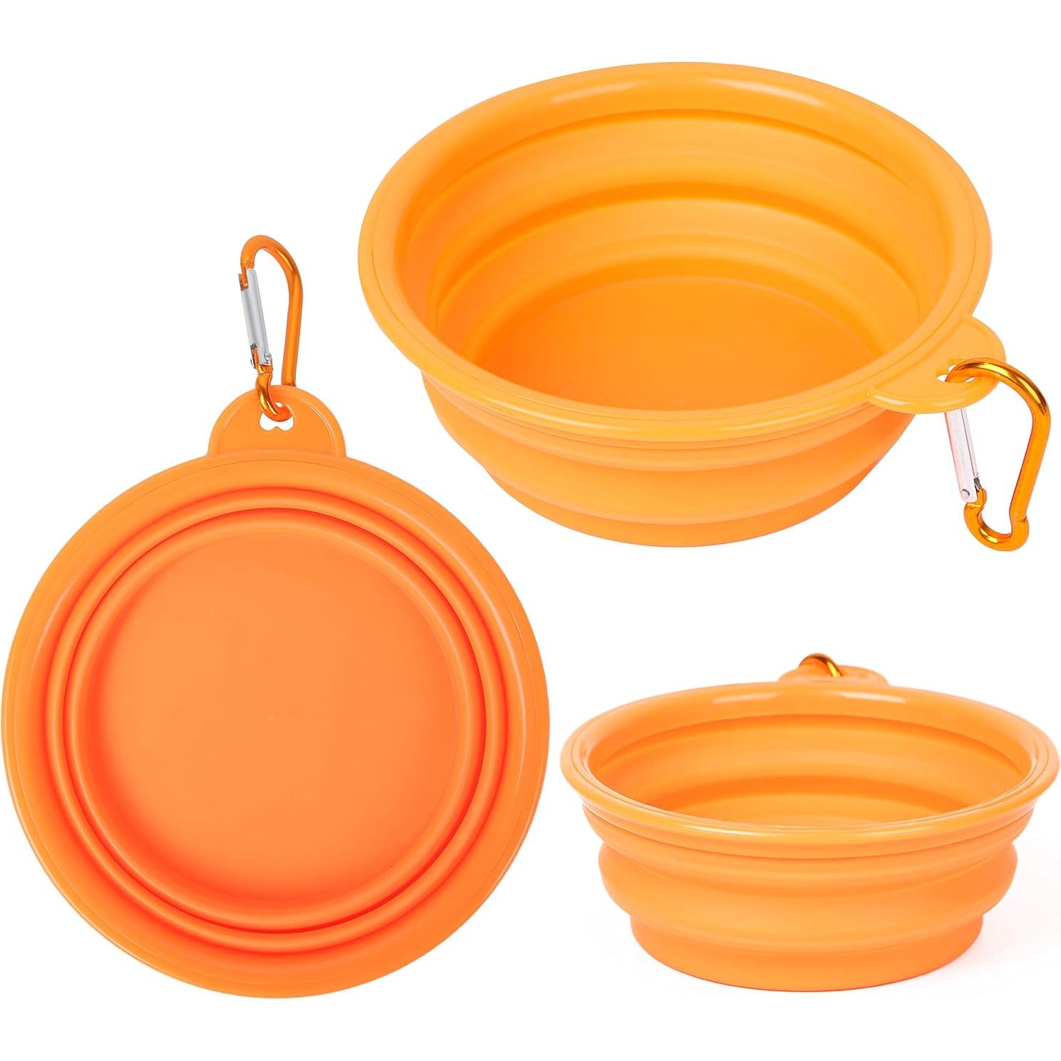 Cuencos Plegables para Perros PROLOSO - 9 Pcs Silicona 450ml