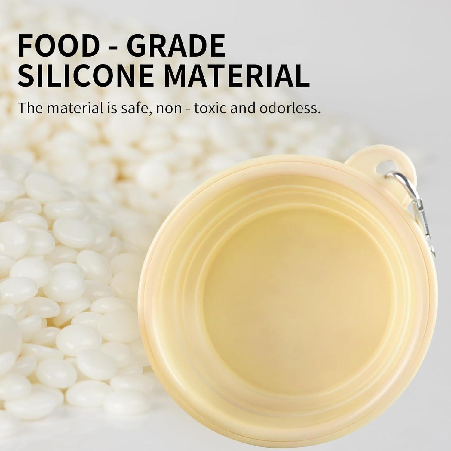 Tazones Plegables para Perro TECOPH 2-Pack Silicona 354ml