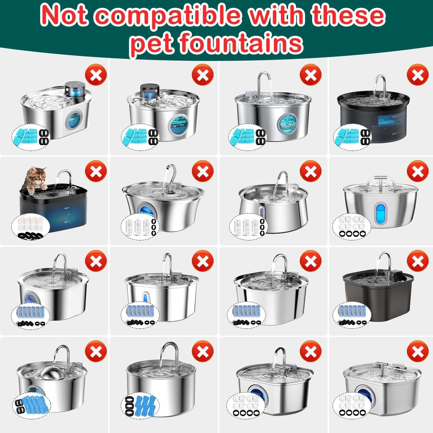 Filtros de Agua para Gatos KANCHOU - Paquete 16 Reemplazos