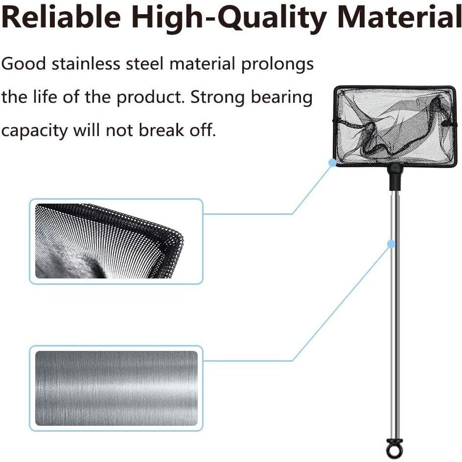 Red de Acuario Extensible Grepol 9-24 Pulgadas Nylon Acero