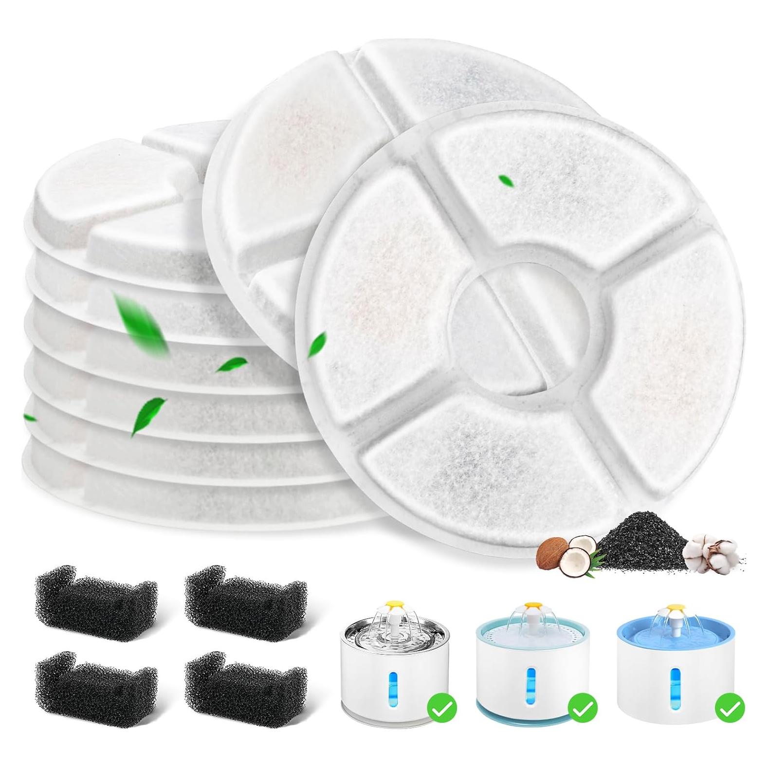 Paquete de 12 Filtros Beyolike para Fuente de Agua para Gatos