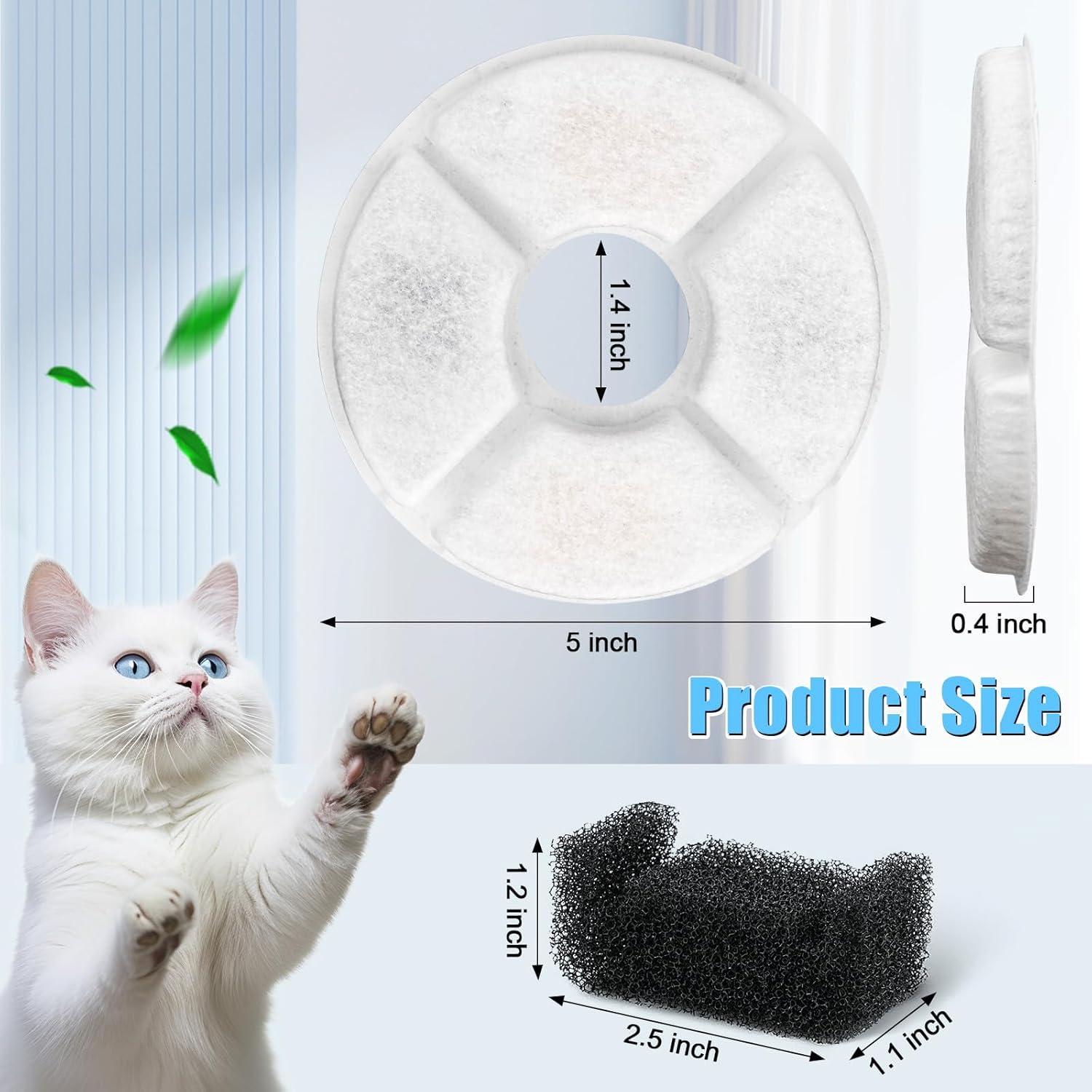 Paquete de 12 Filtros Beyolike para Fuente de Agua para Gatos