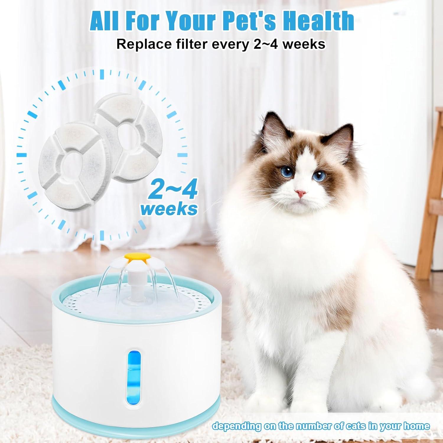 Paquete de 12 Filtros Beyolike para Fuente de Agua para Gatos